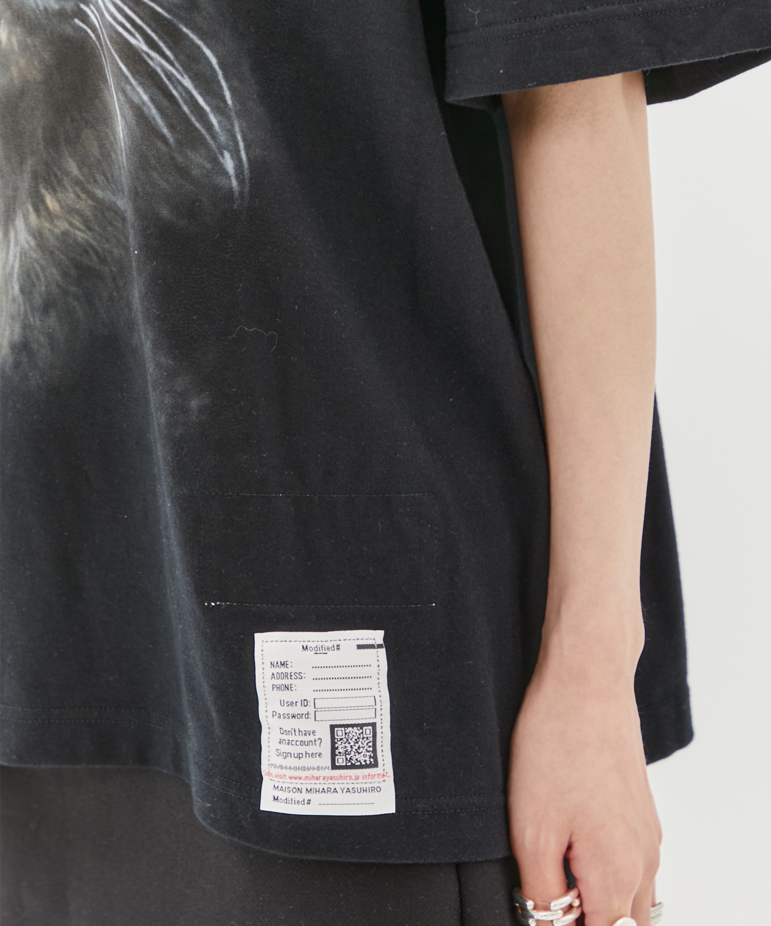 CAT PRINTED TEE Maison MIHARA YASUHIRO