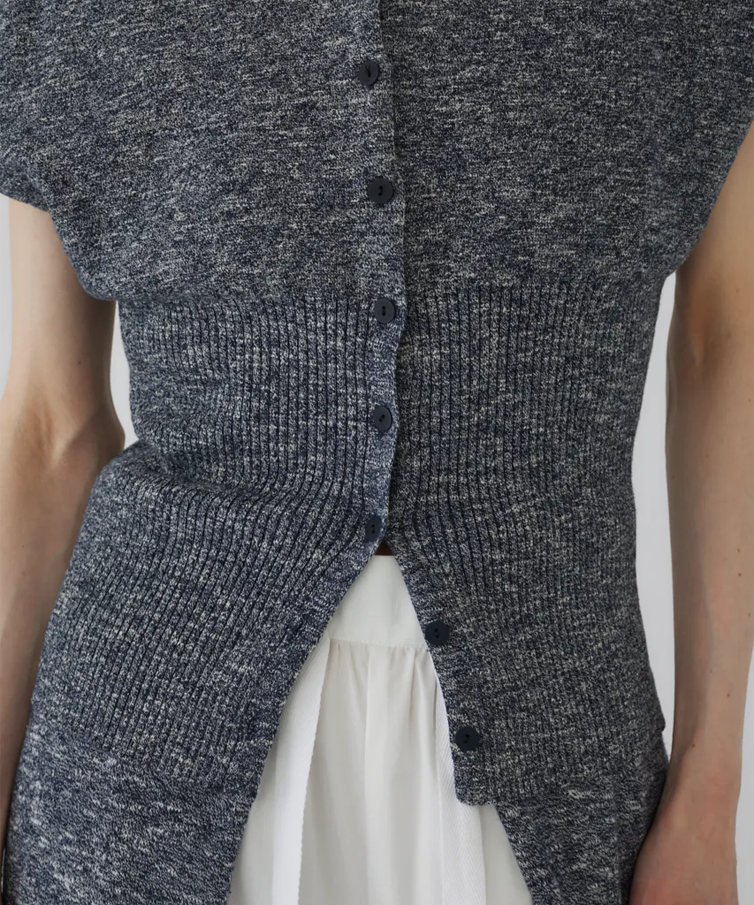 Mix yarn rib knit RIM.ARK