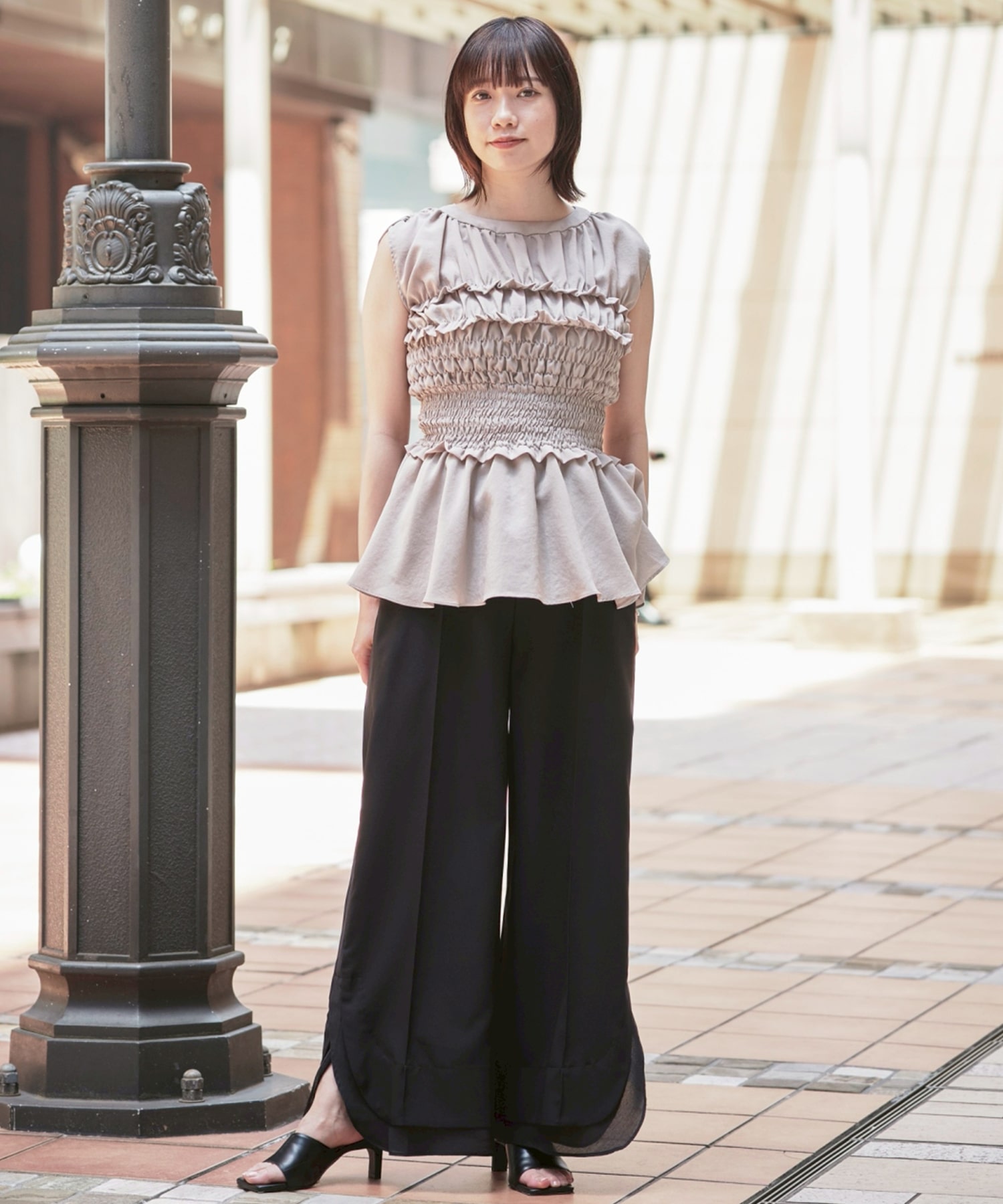 Sheer Layered Trousers STUDIOUS