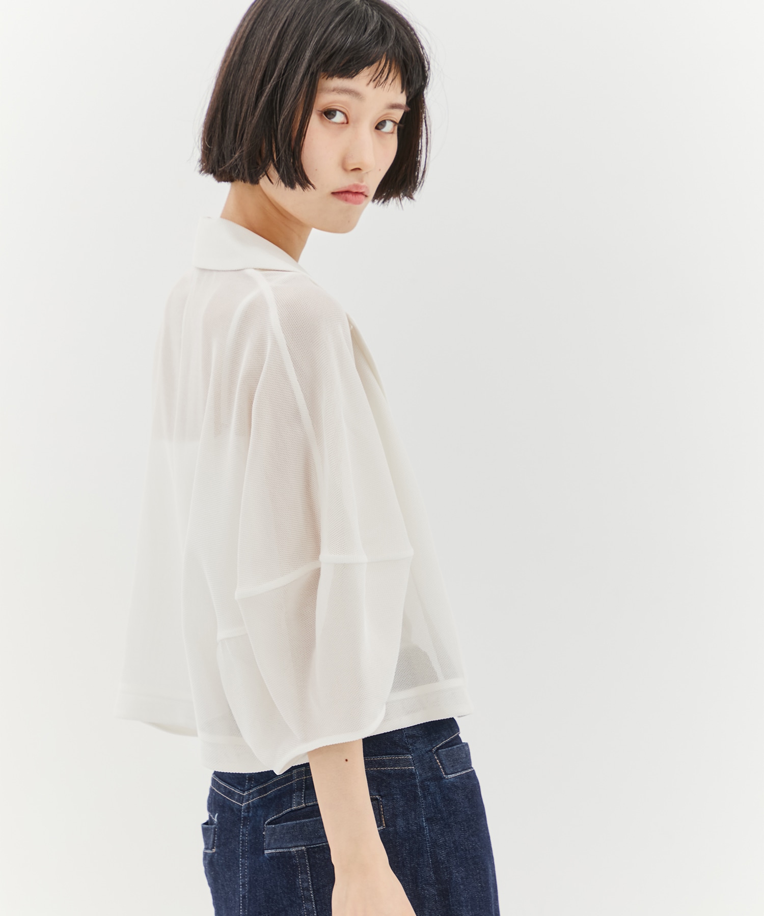 別注MESH LANTERN JACKET CLANE