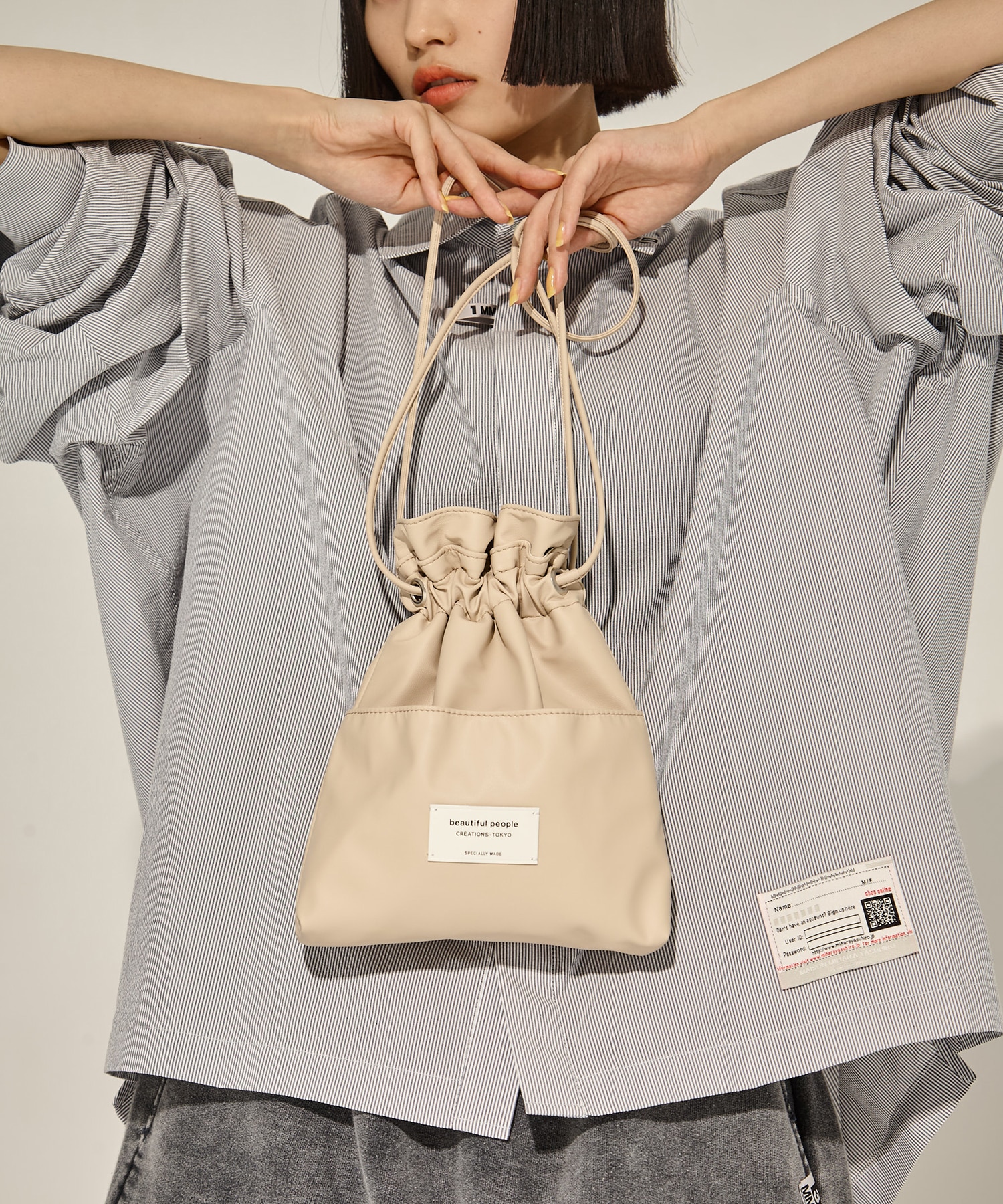 別注2wayショルダー巾着バッグ beautiful people