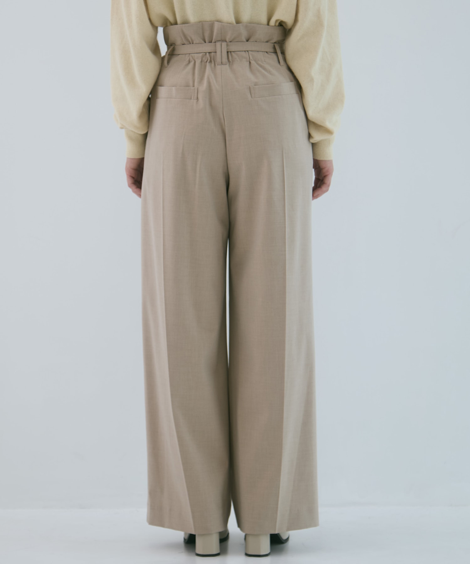 Belted High Waist Trousers STUDIOUS