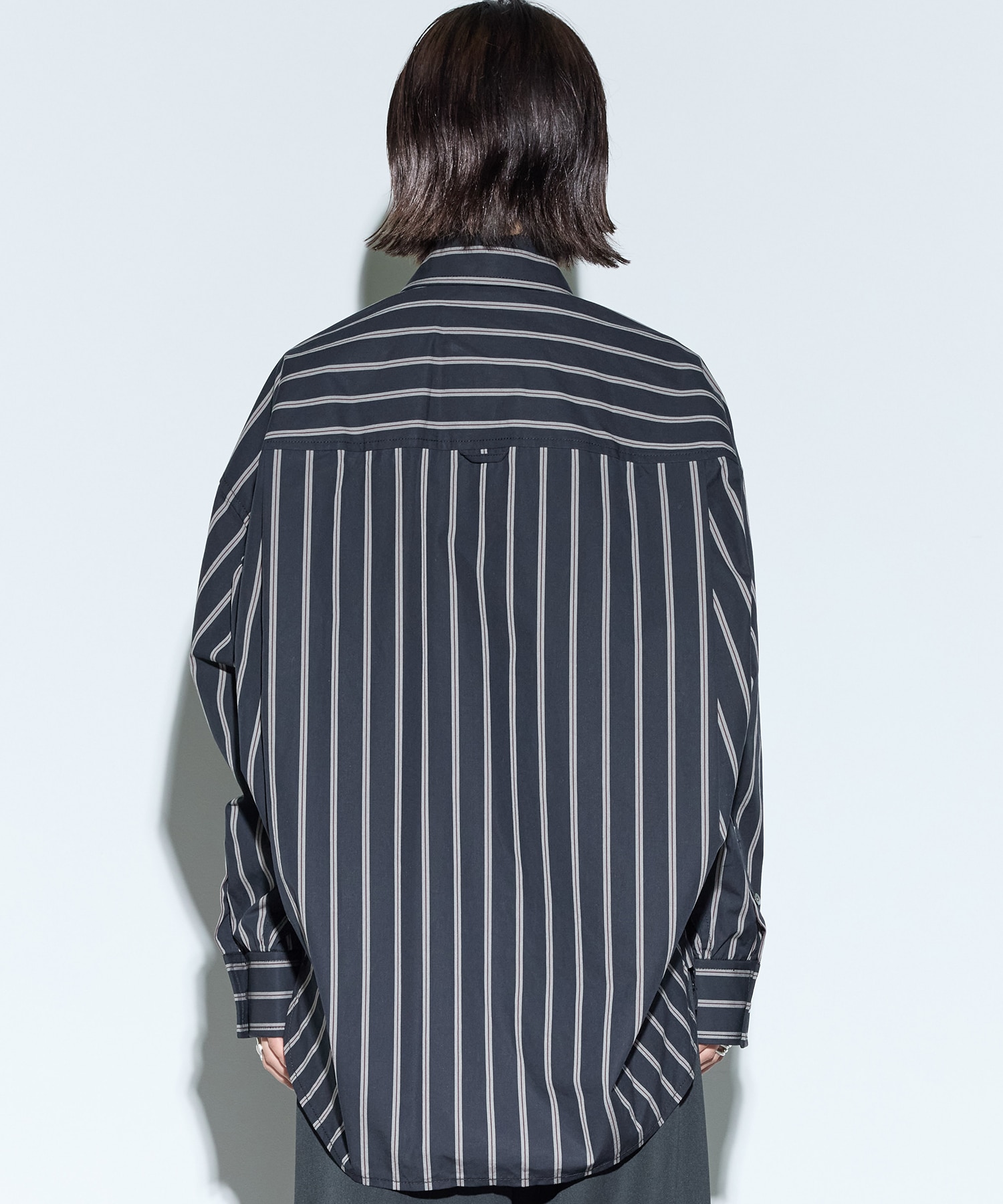 DUCK EMBROIDERY STRIPE SHIRTS Maison MIHARA YASUHIRO