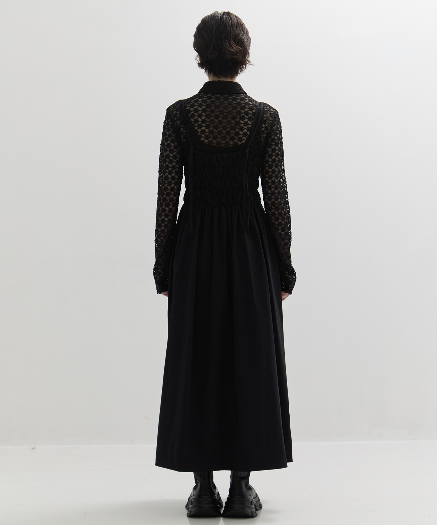 SHIRRING ZIP CAMISOLE DRESS STUDIOUS