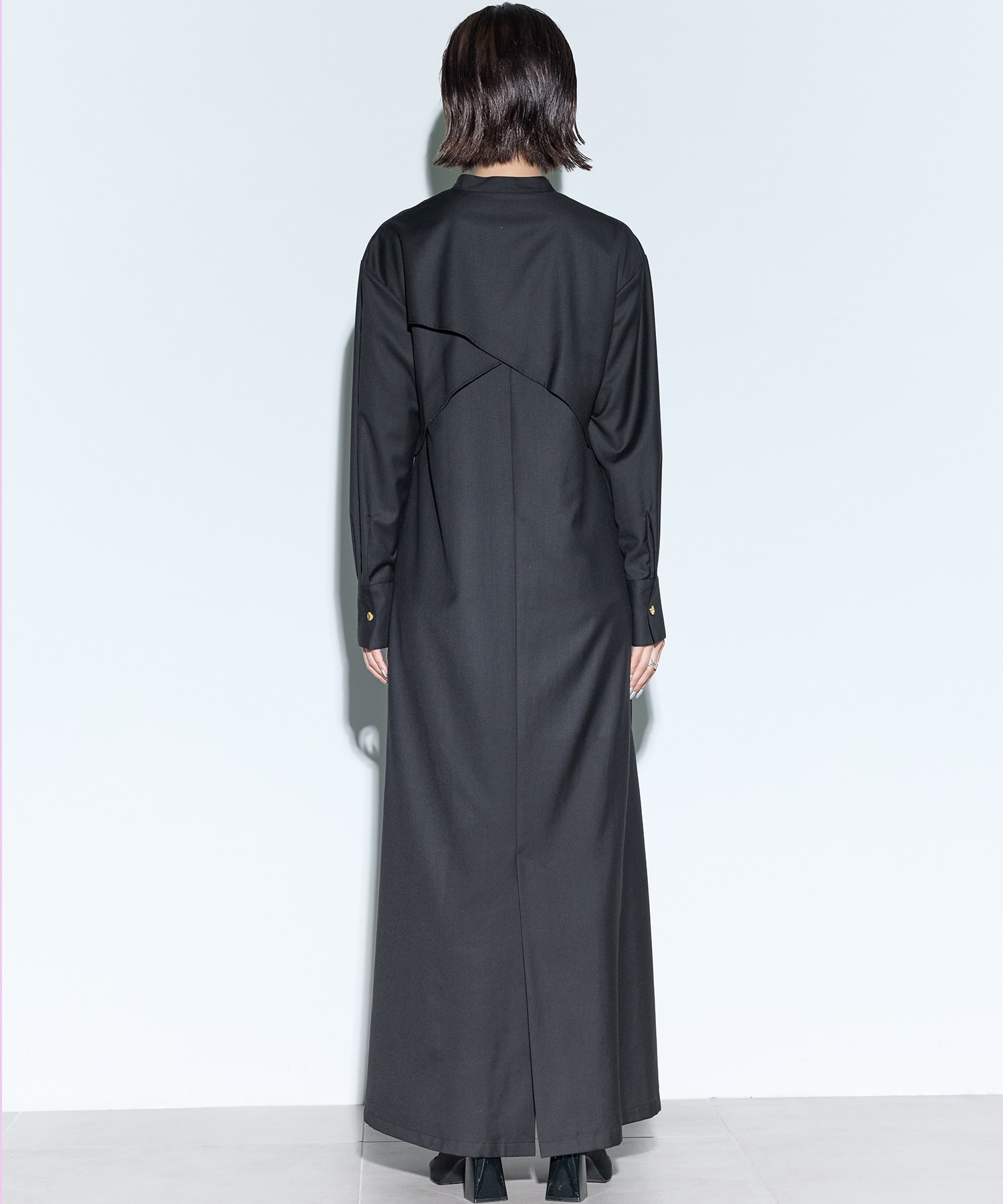 Cape belt dress MURRAL