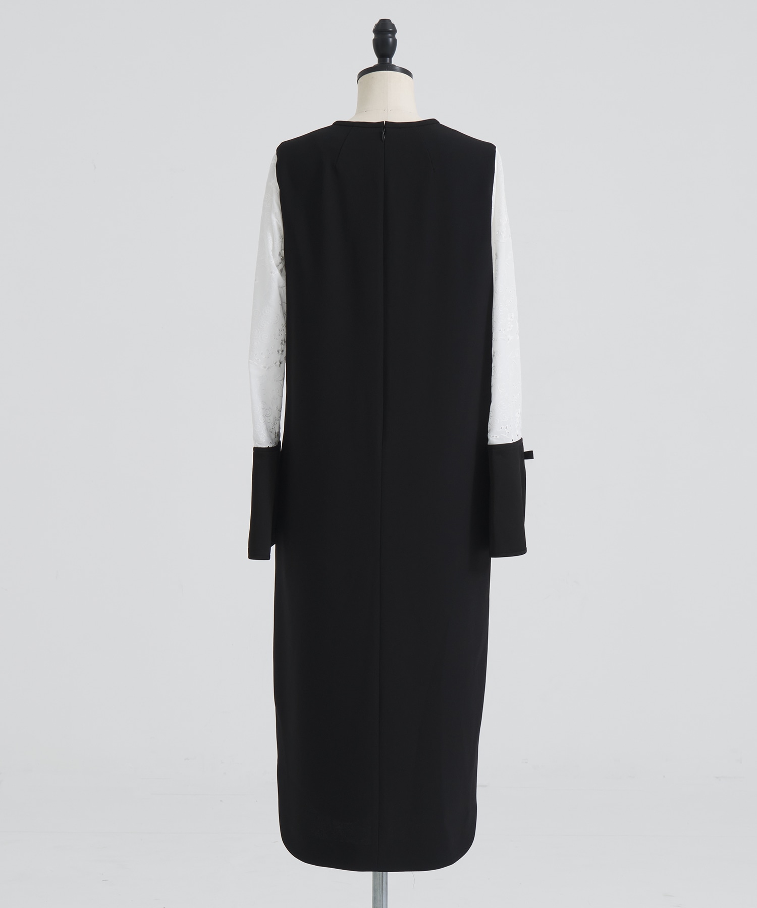 Triacetate Georgette Floral Embroidery Sleeve Classic Dress Mame Kurogouchi