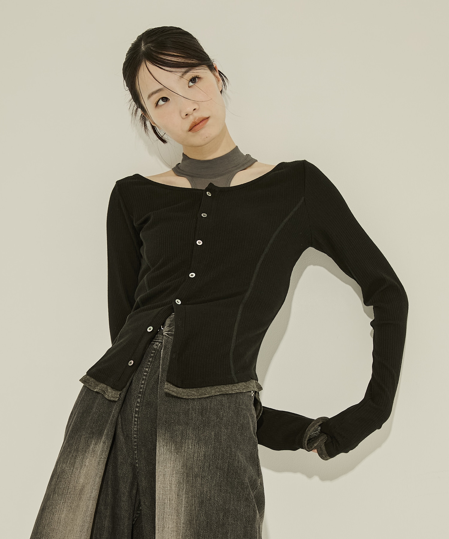 Cashmere Silk Long Tee STUDIOUS