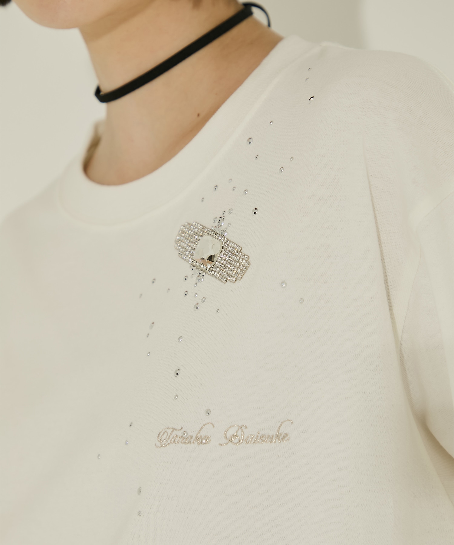 今季　Bijou Aid T-shirt White Bijou Aid long sleeve T-shirt White(2 WHITE): tanakadaisuke