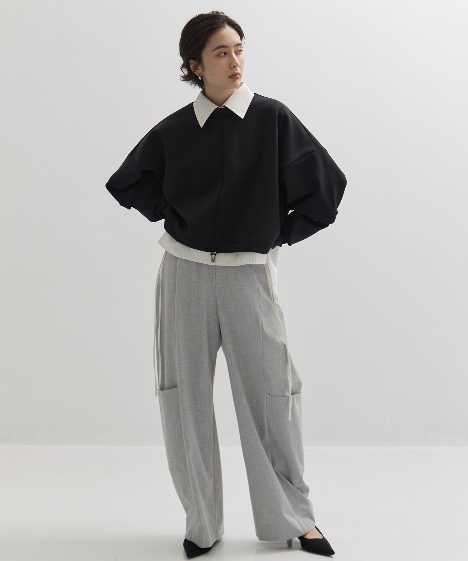 Soft Barrel Leg Cargo Trousers STUDIOUS