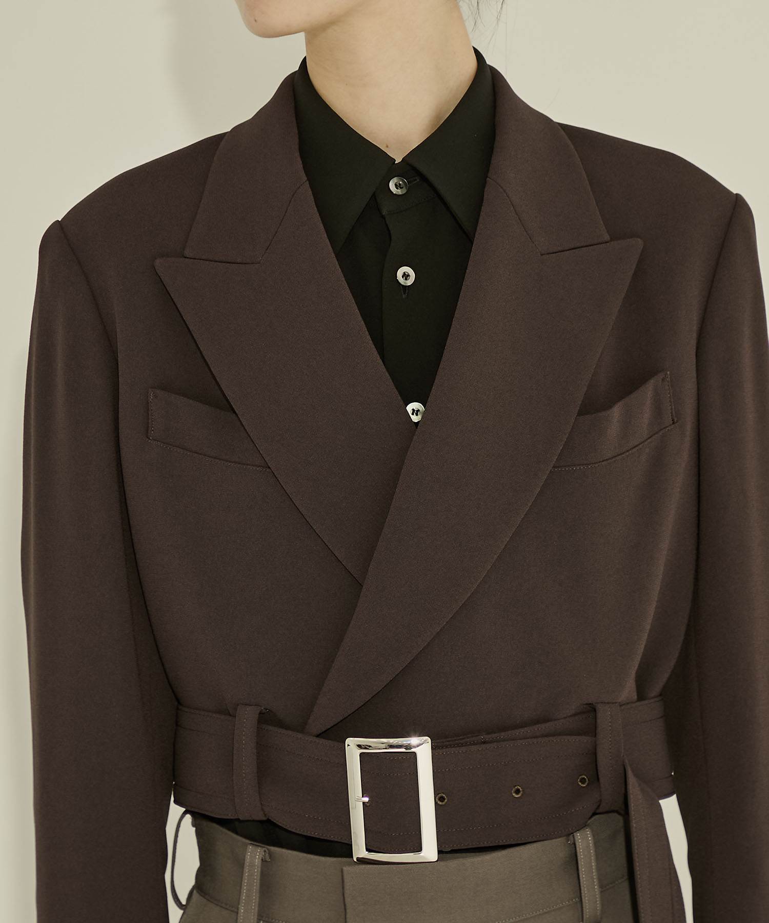 Cropped Belt JKT UJOH