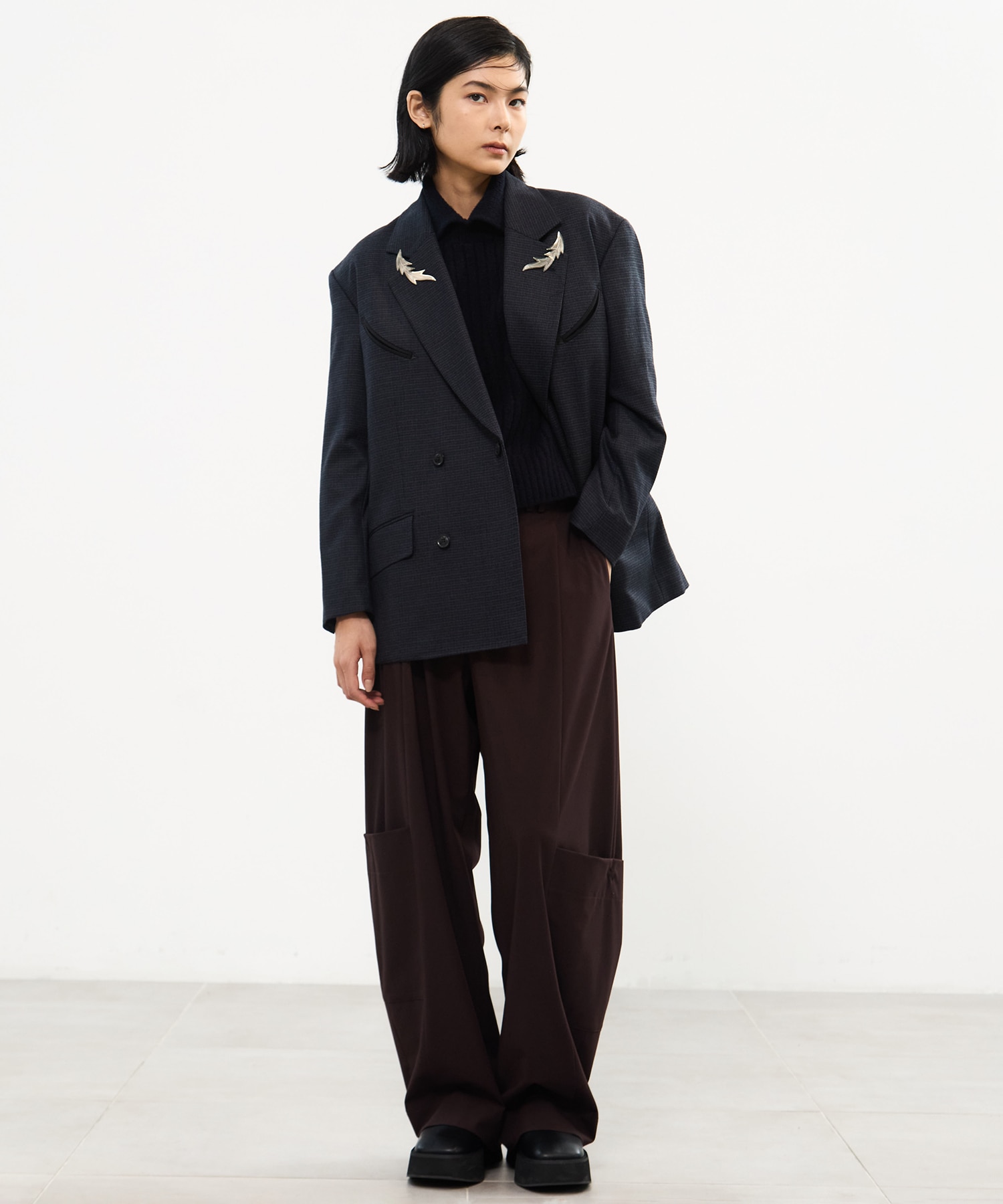 Wool check jacket TOGA