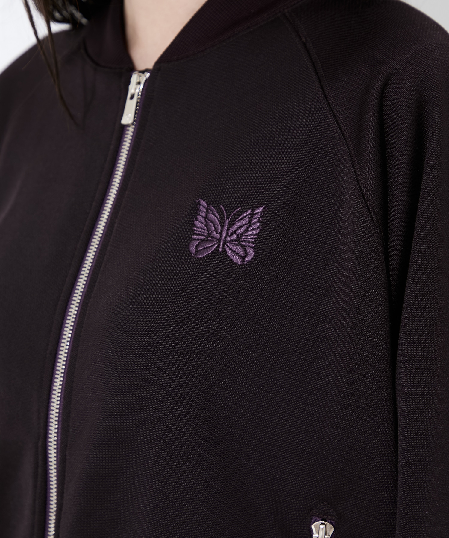 Dolman Sleeve Track Jacket - Bright Jersey Needles