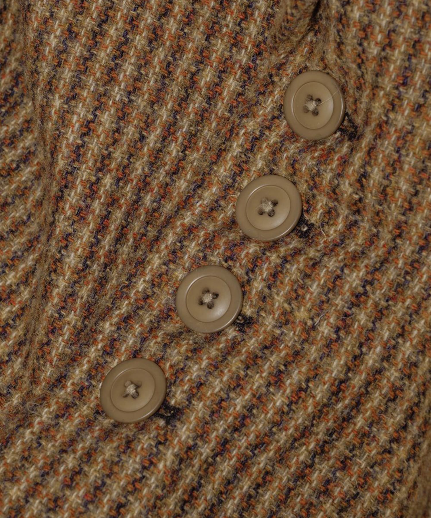 Wool100% Check Jacket TODAYFUL
