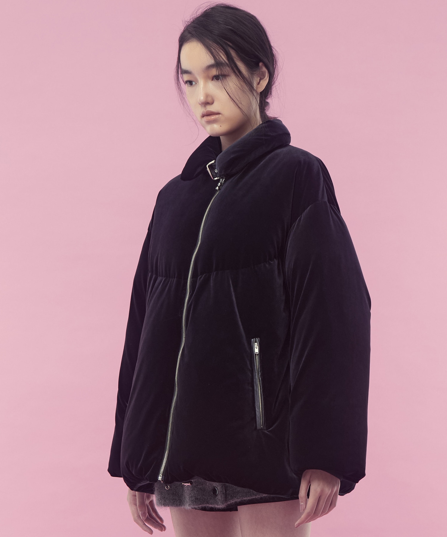 Velour down coat FETICO
