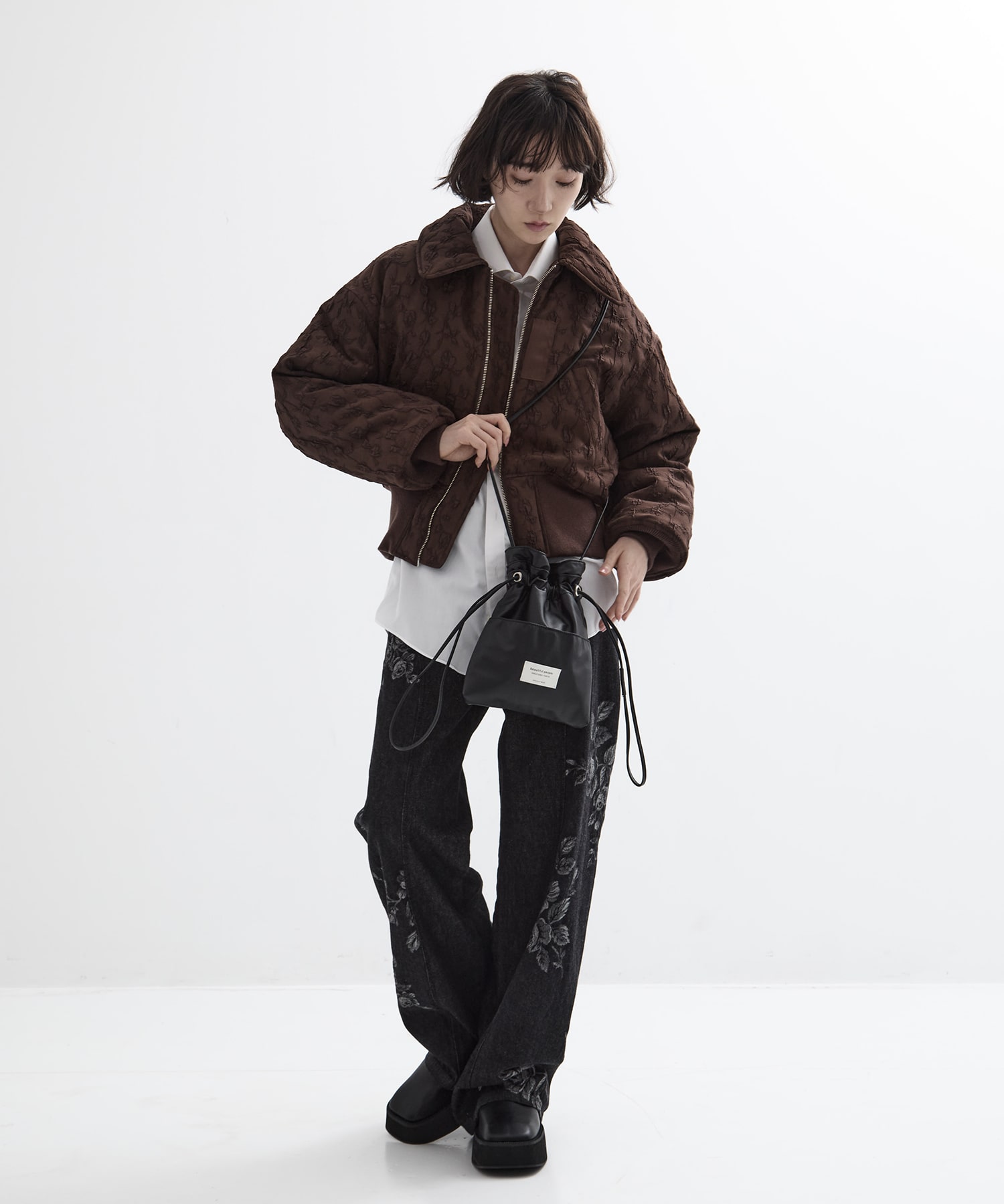 別注2wayショルダー巾着バッグ beautiful people