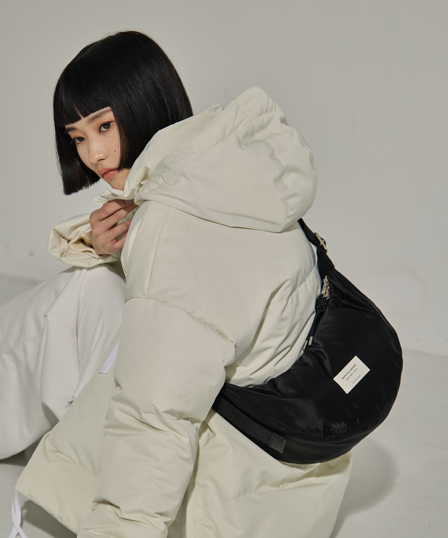 別注nylon moon shoulder bag beautiful people