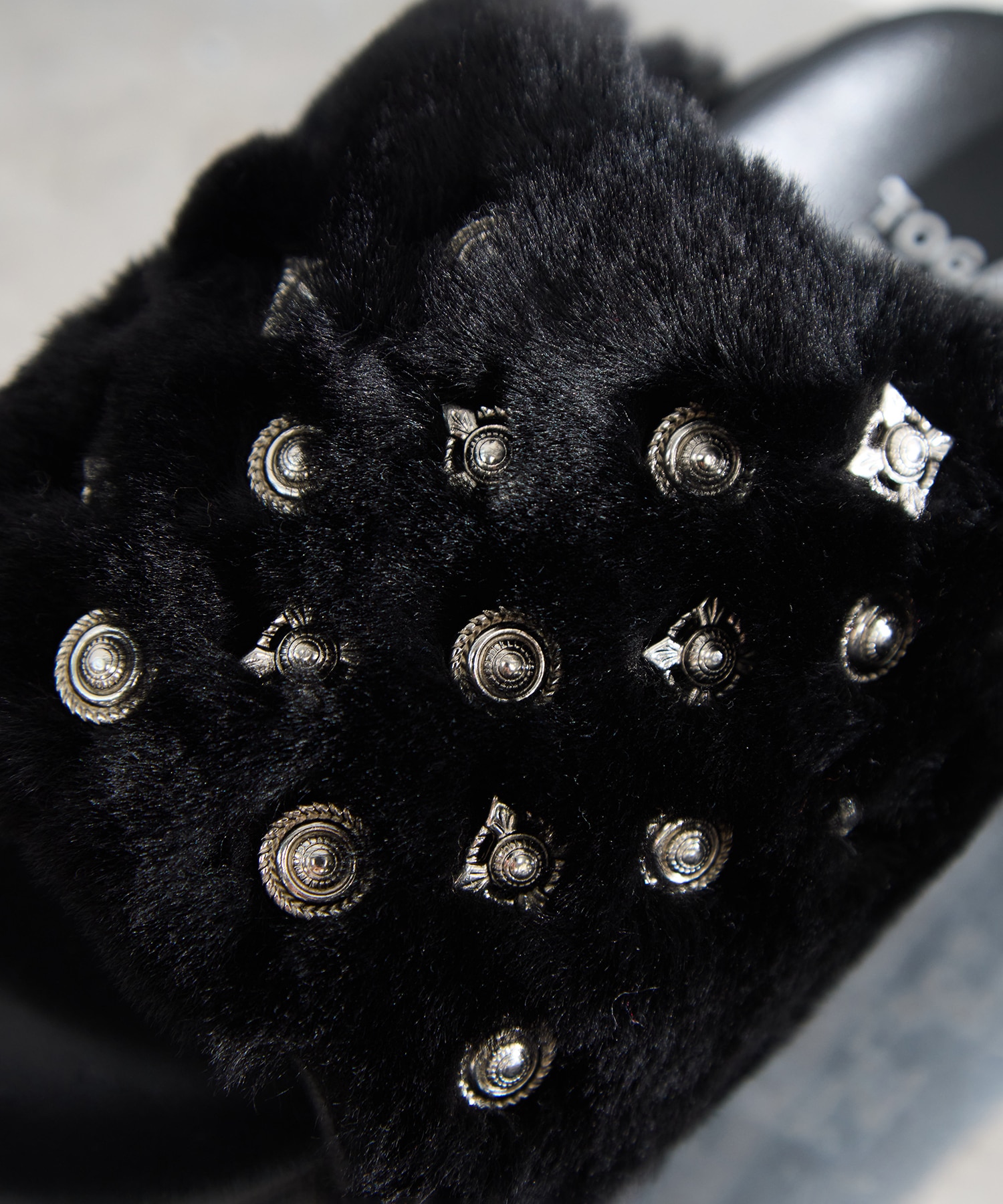 FUR CONCHO SANDALS TOGA