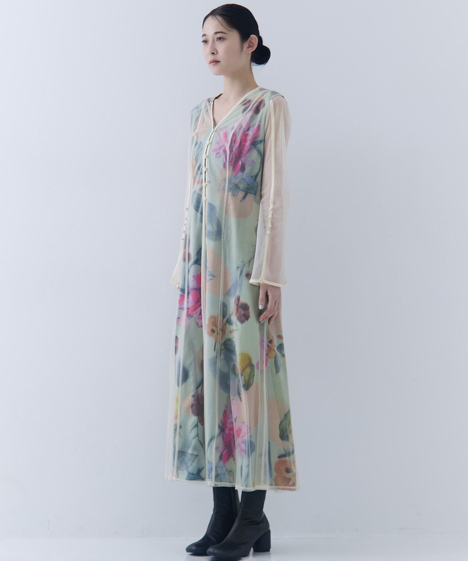 UND GRACE CHIFFON VEIL DRESS AMERI