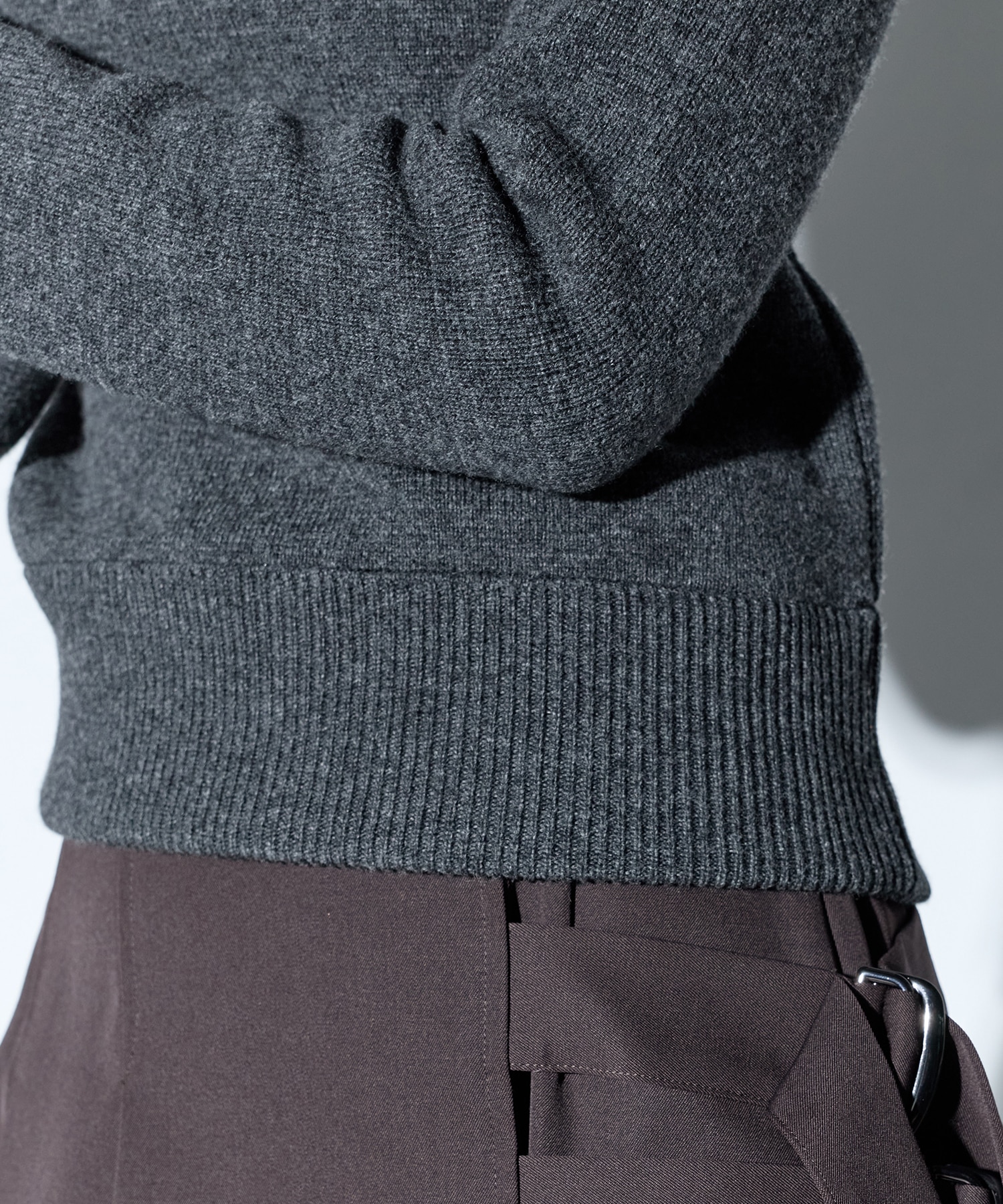 RERACS RAGRAN V NECK PULLOVER KNIT THE RERACS