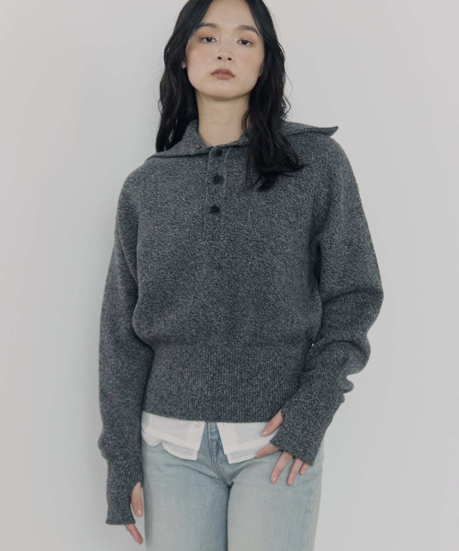 別注 SAILOR COLLAR KNIT ROUTINE