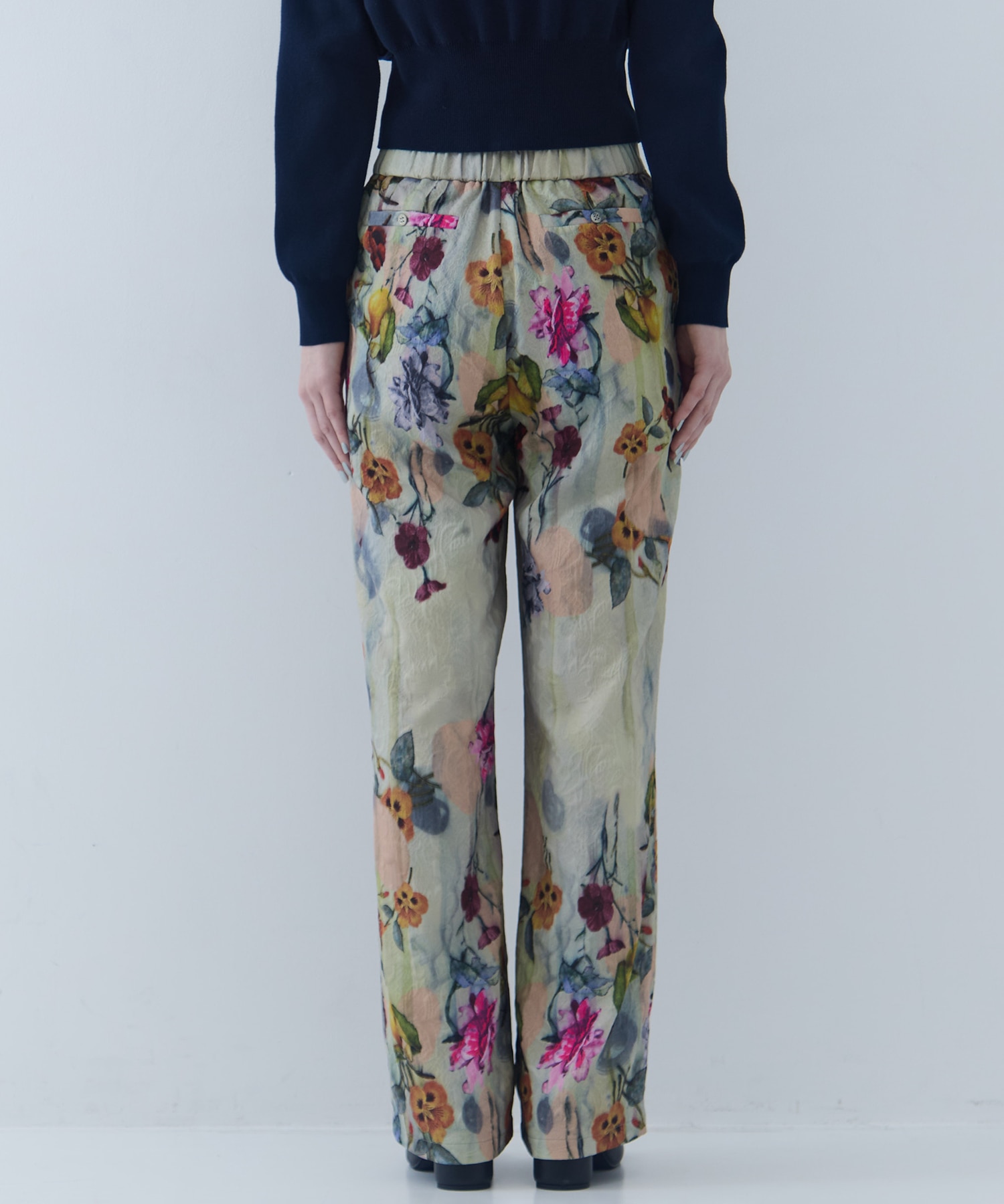 UND GRACE JACQUARD PRINT PANTS AMERI