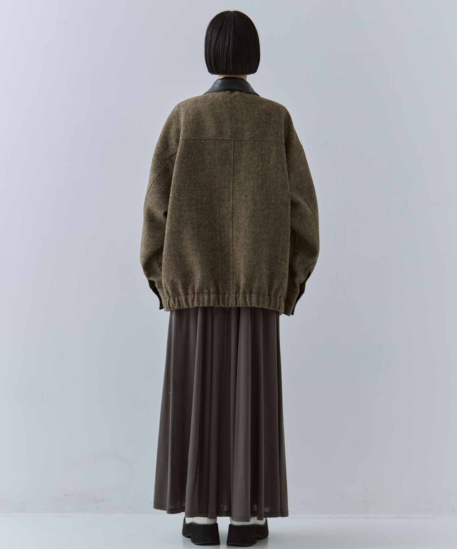 UND TWEED WORK DETAIL BLOUSON AMERI