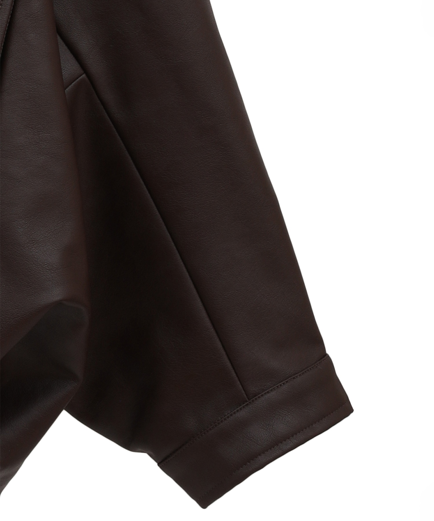 FAKE LEATHER BALLOON JACKET CLANE