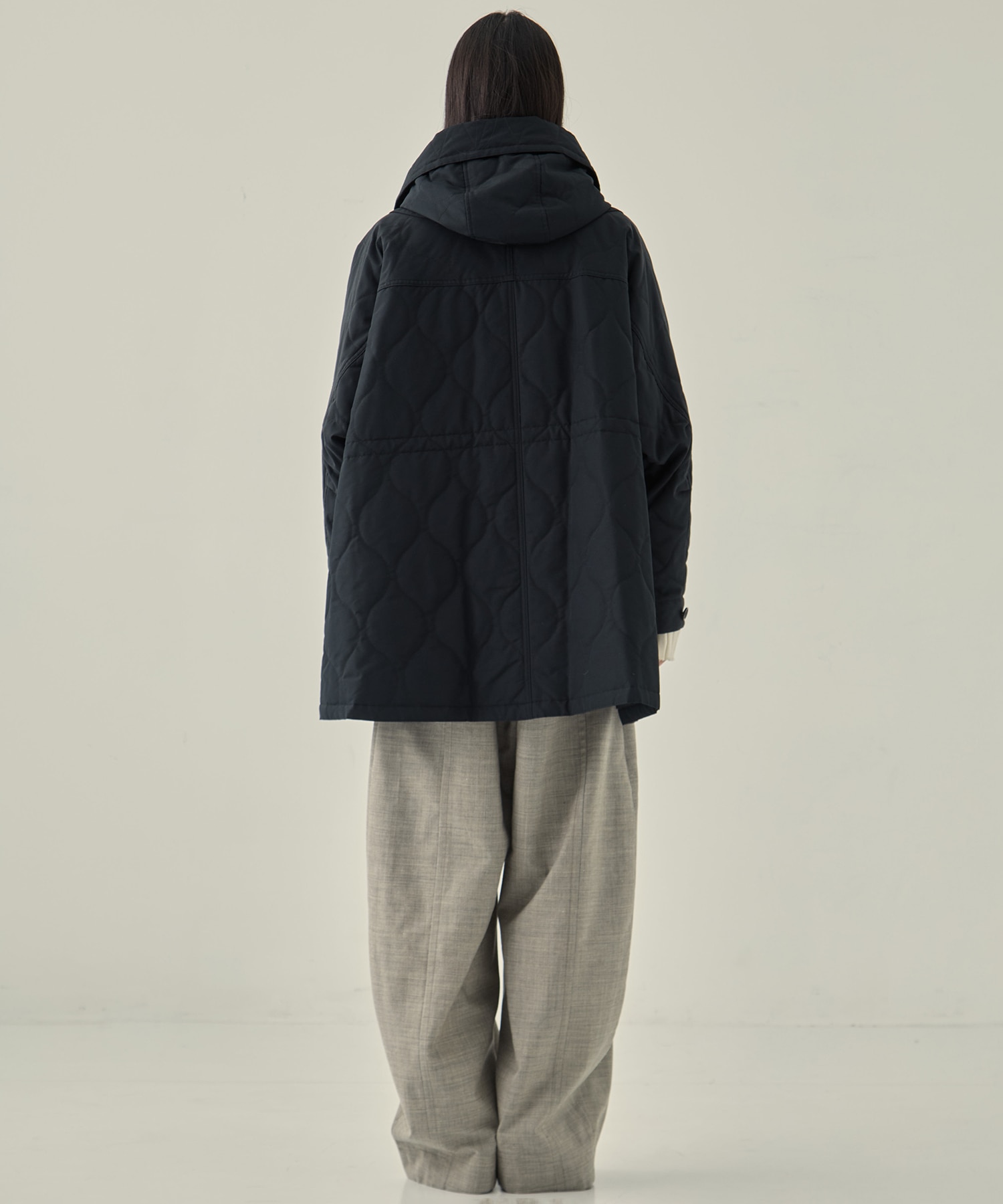 リサイクル60/40クロスキルティング モッズコート VACHEMENT