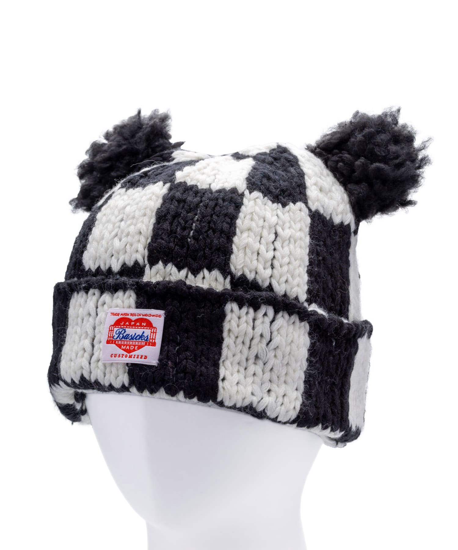 Checkered Flag Bear Beanie BASICKS