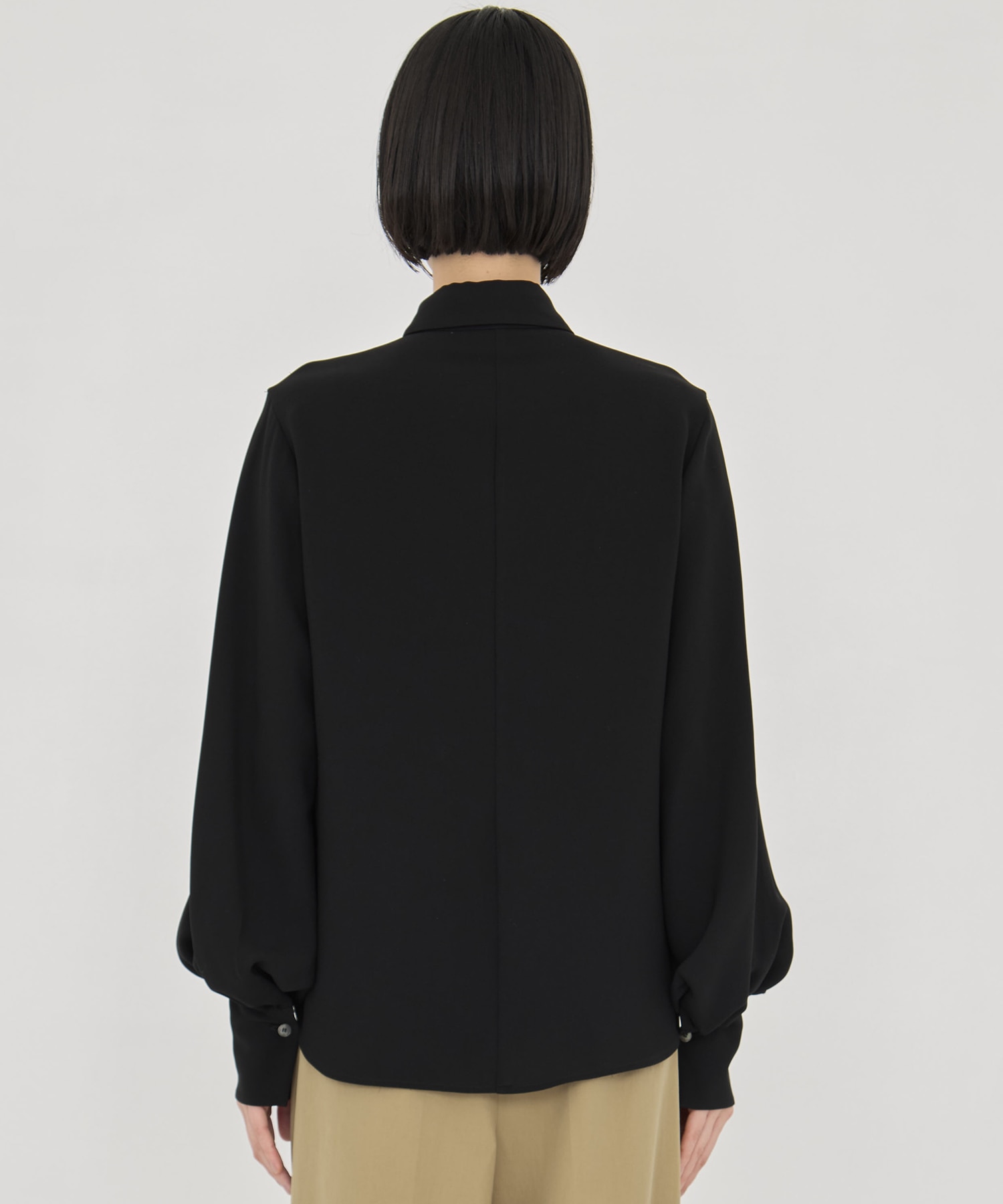 BLACK FORMAL BOWTIE SHIRT CINOH