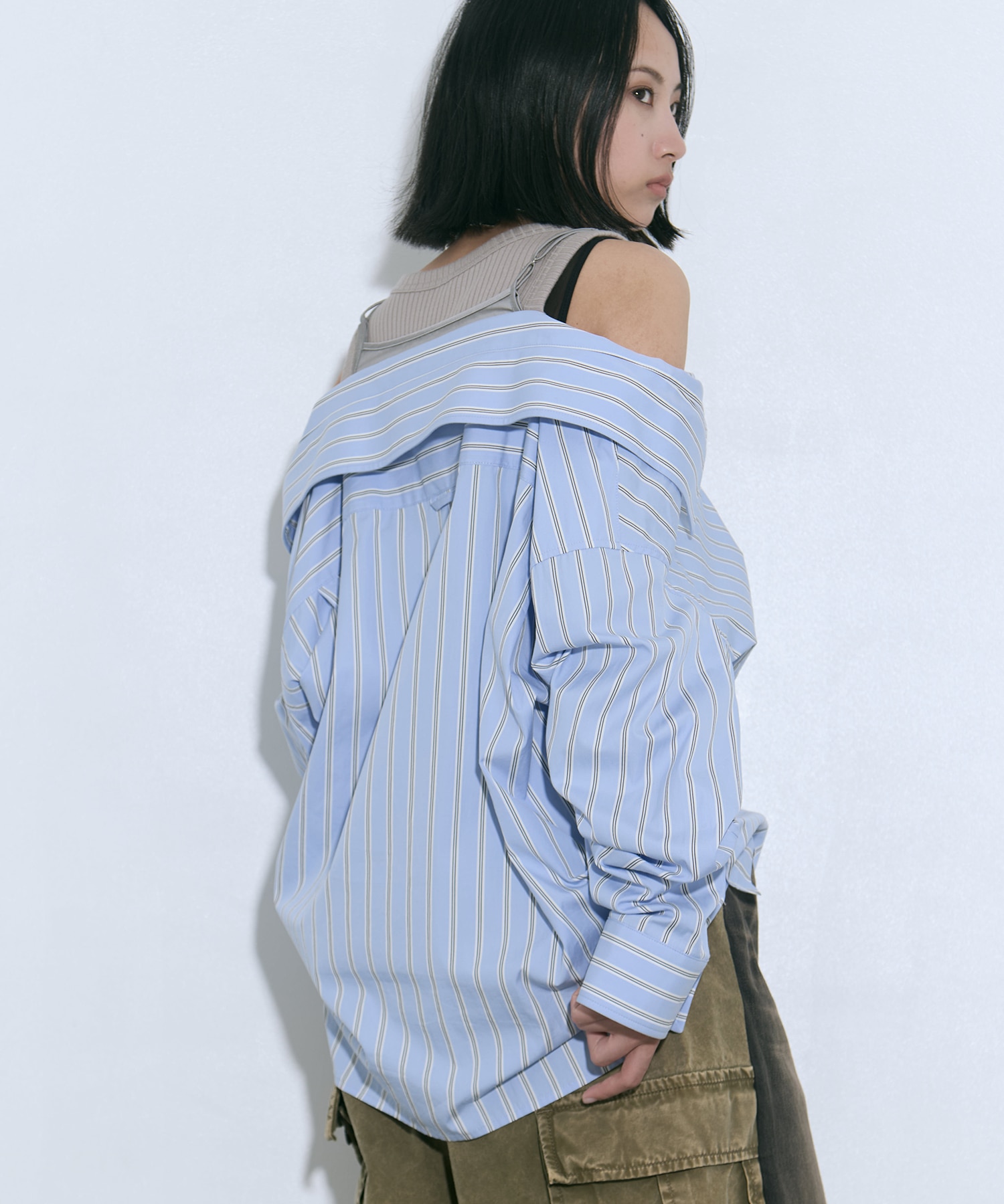 LAYERED STRIPE SHIRTS Maison MIHARA YASUHIRO