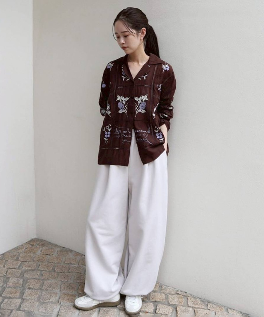 Embroidery Patchwork Shirts TODAYFUL