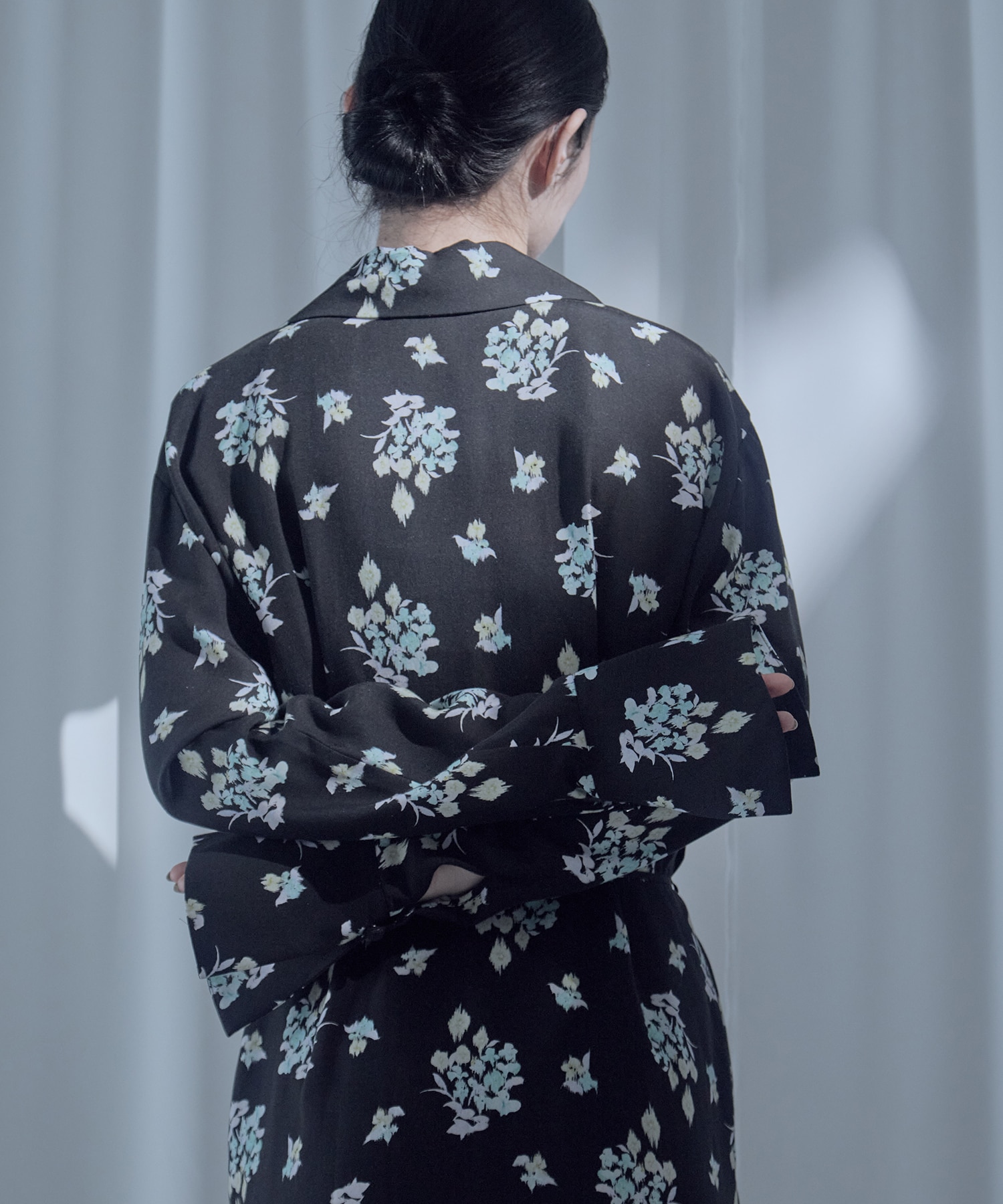 Floral Motif Printed Dress Mame Kurogouchi