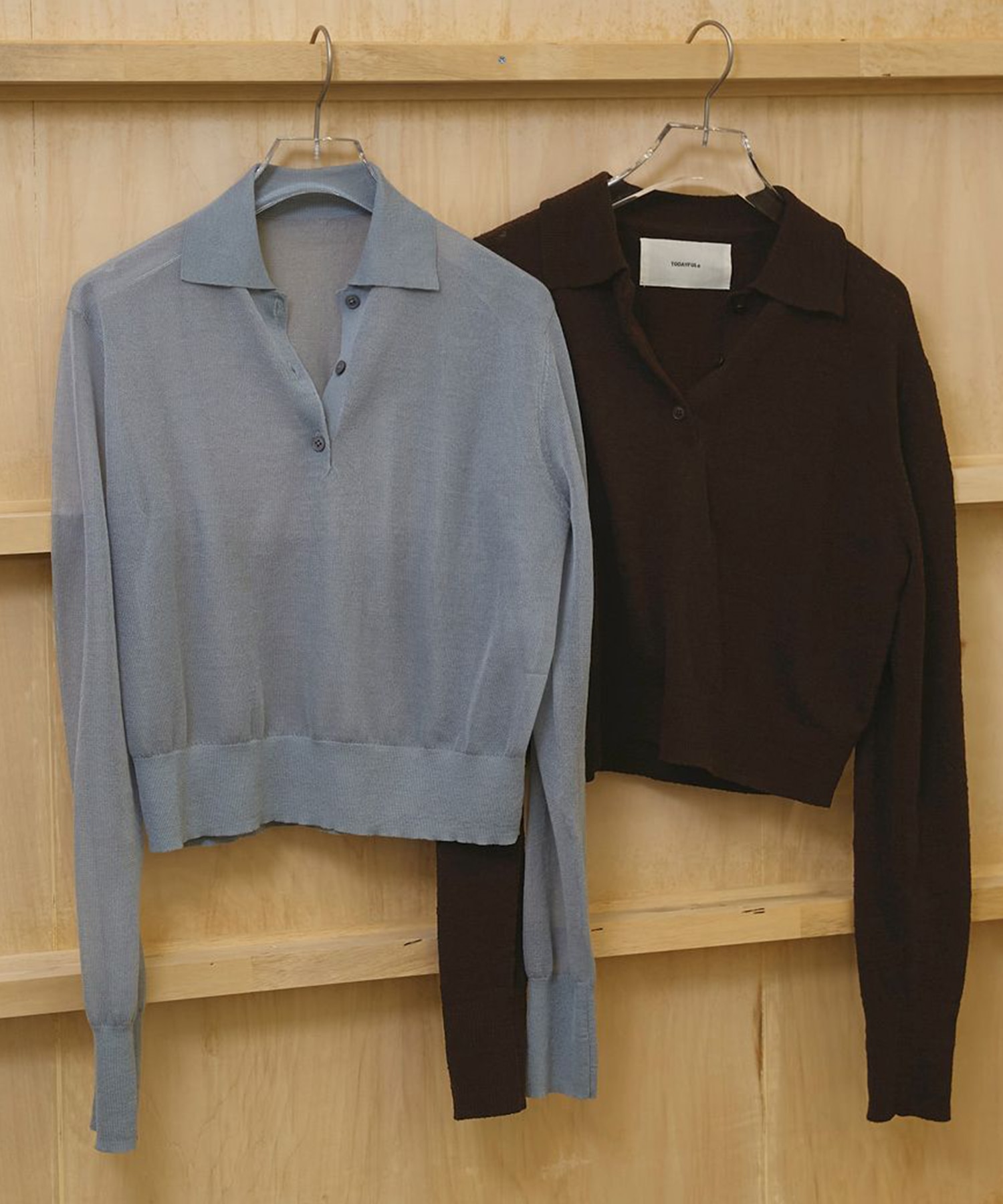 Layered Polo Knit TODAYFUL