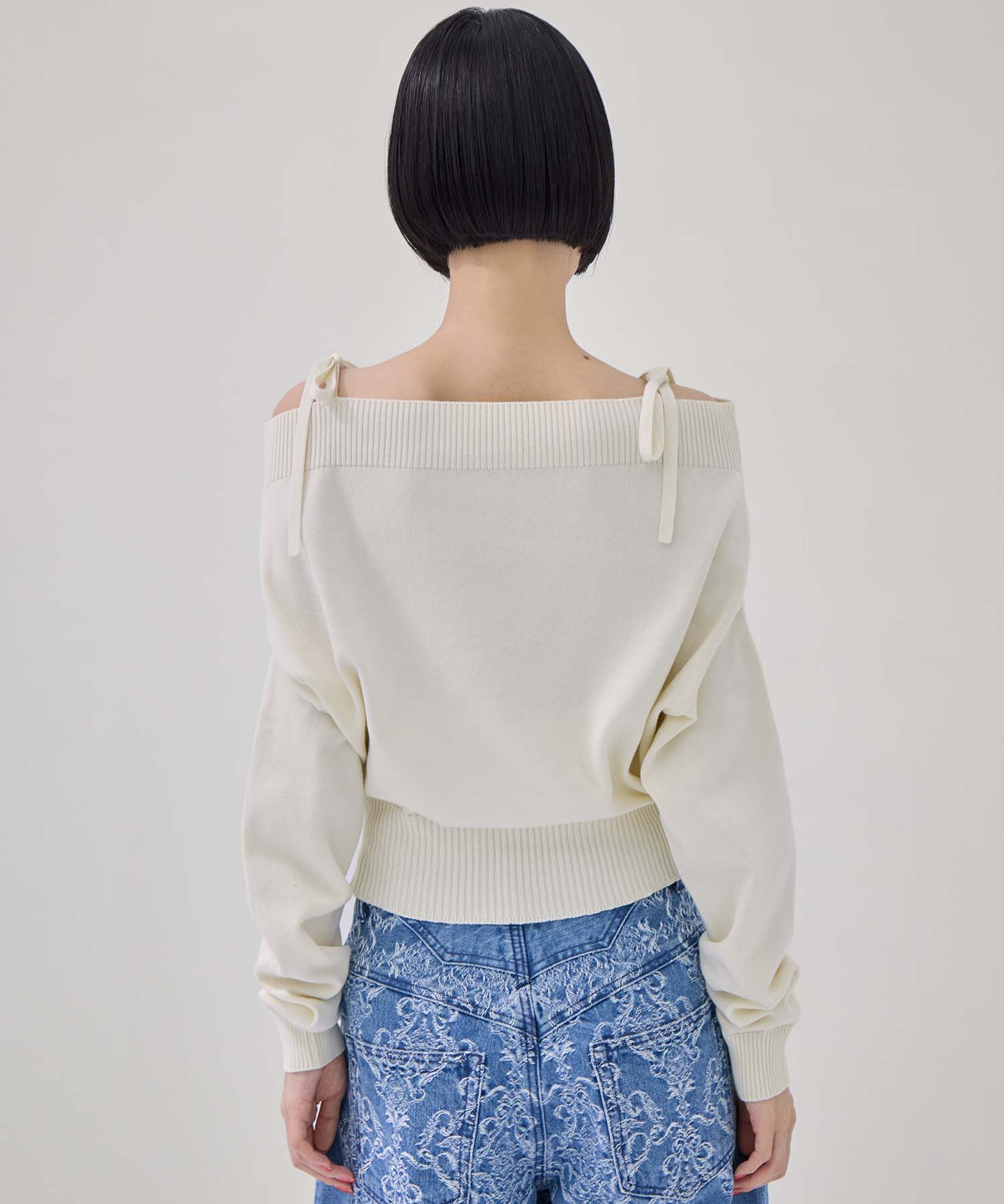 別注2WAY BORELO KNIT TOPS TAN