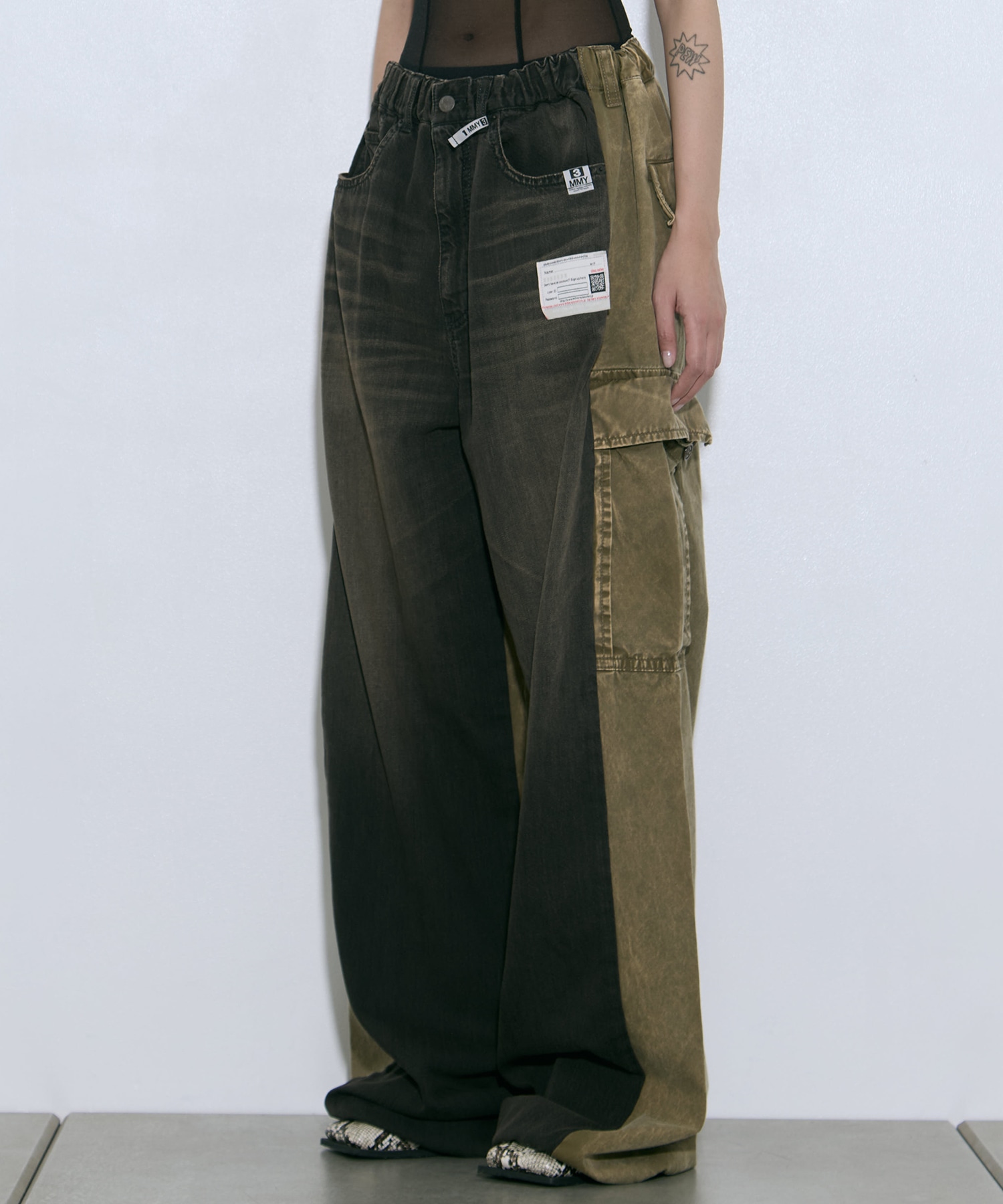 COMBINED DENIM×CARGO PANTS Maison MIHARA YASUHIRO