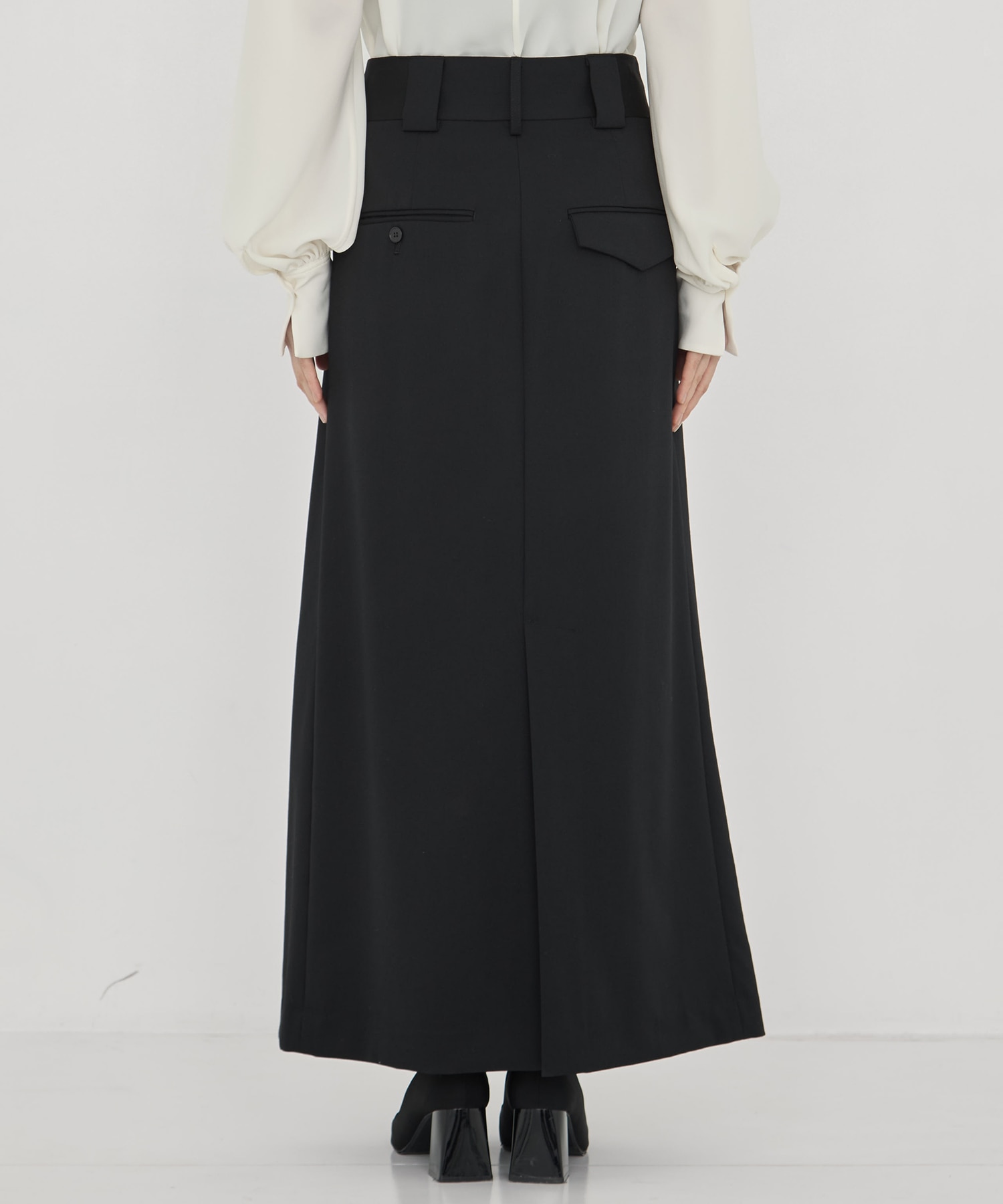 BLACK FORMAL HIGH WAIST SKIRT CINOH