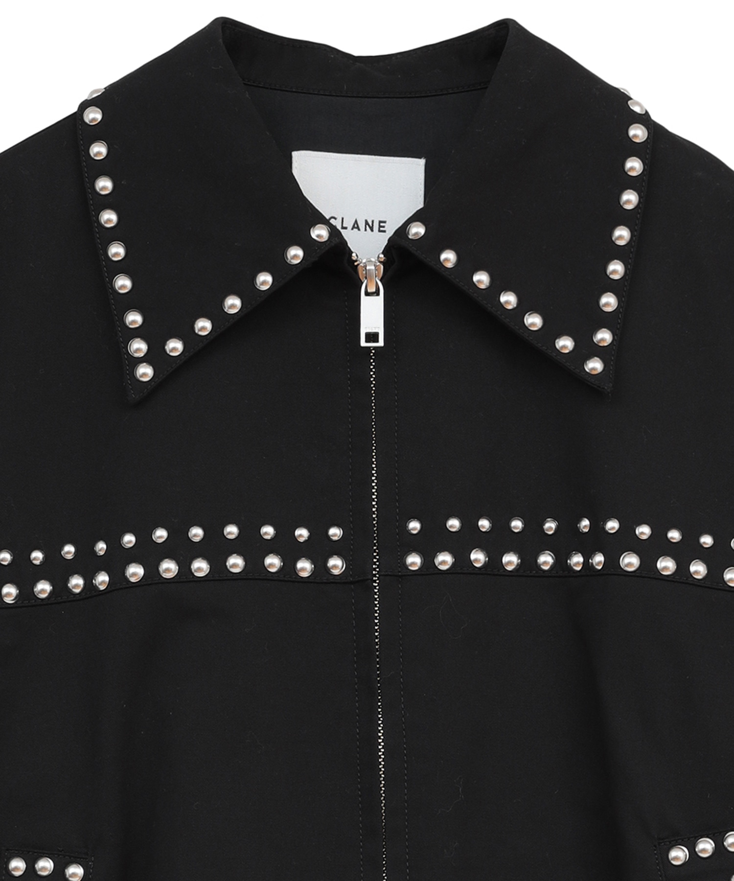 W COLOR STUDDED DRIZZLER JACKET CLANE