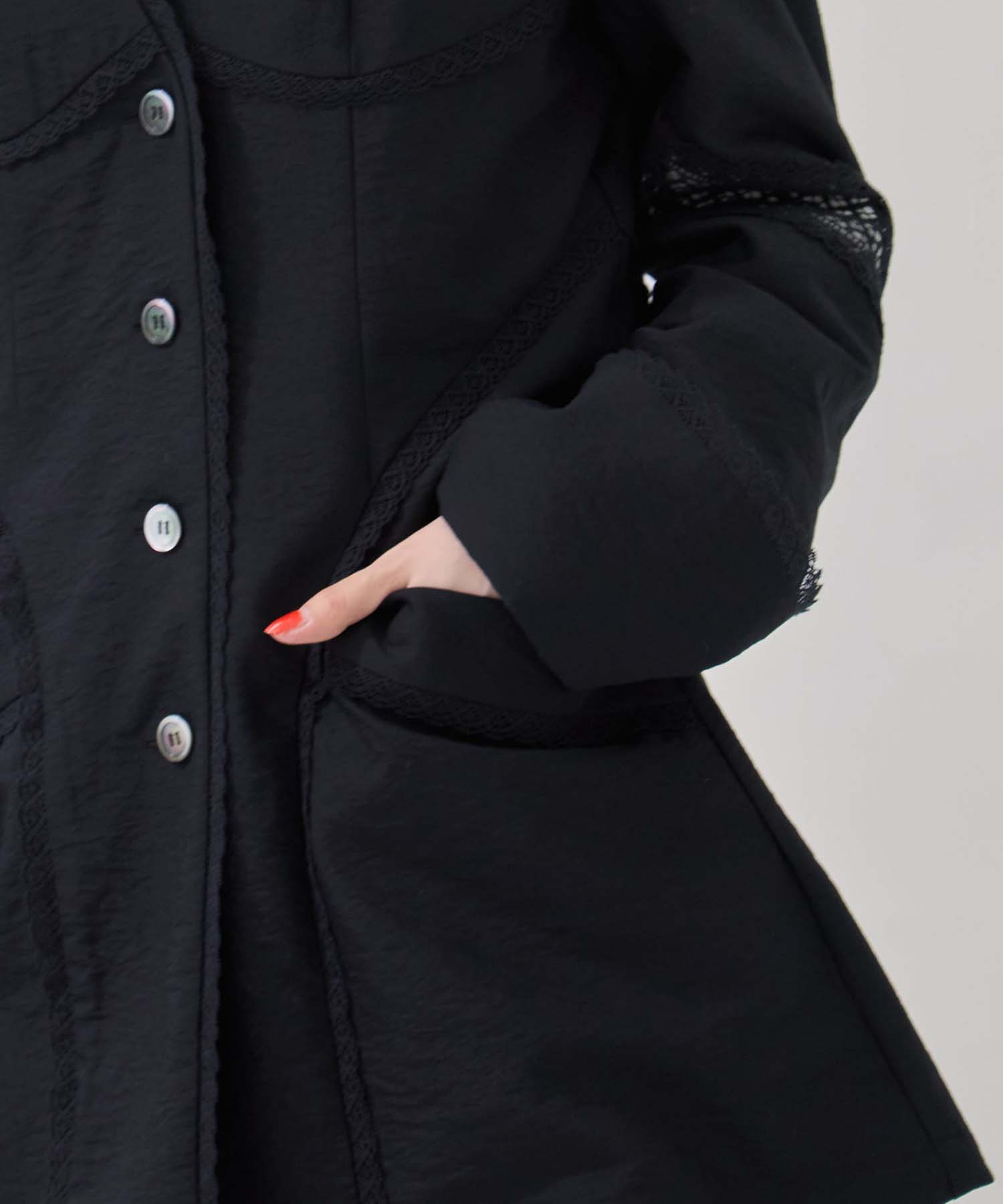 別注 LACE-PANELED JACKET FETICO