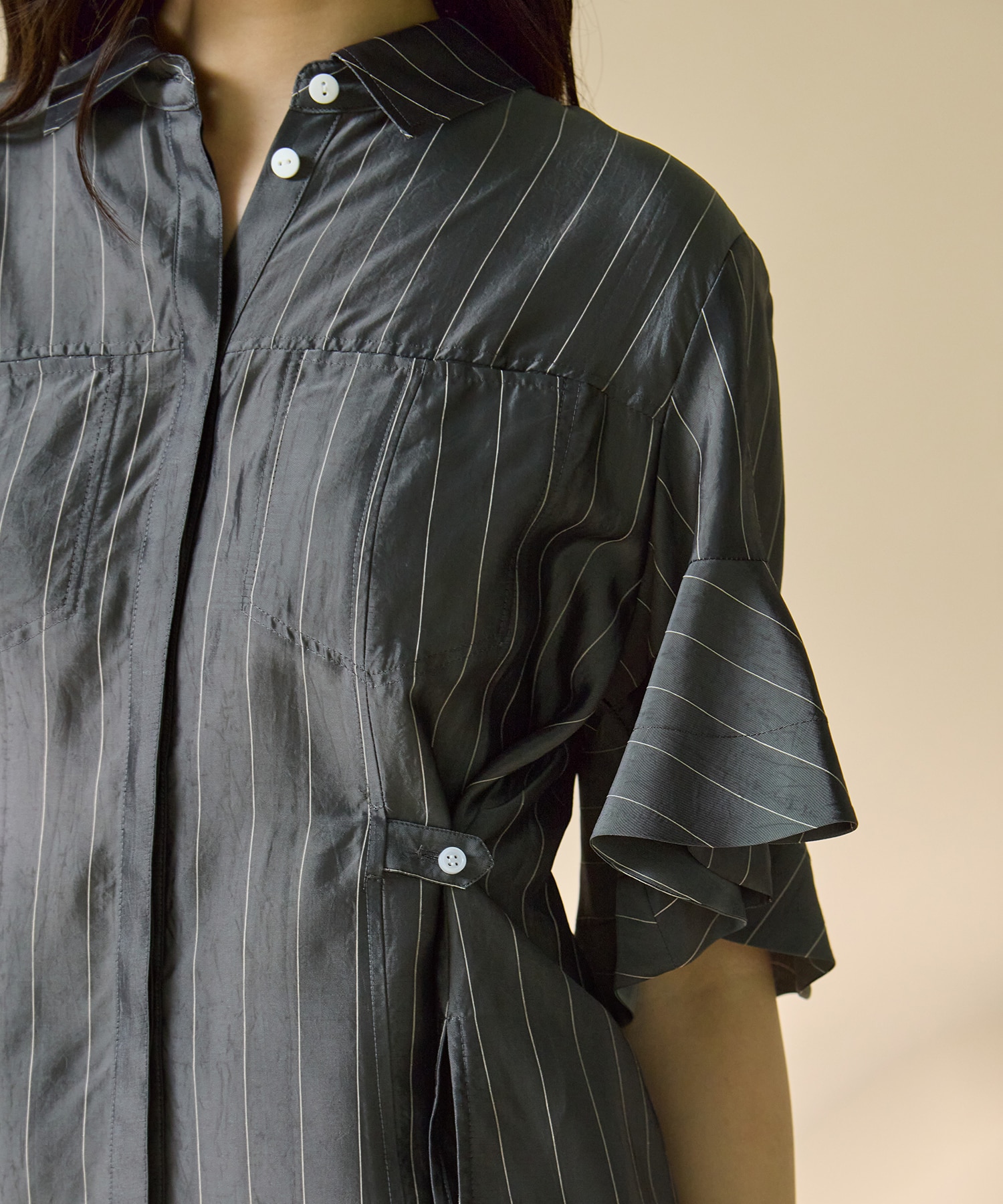 Hem Flare 2way Blouse STUDIOUS