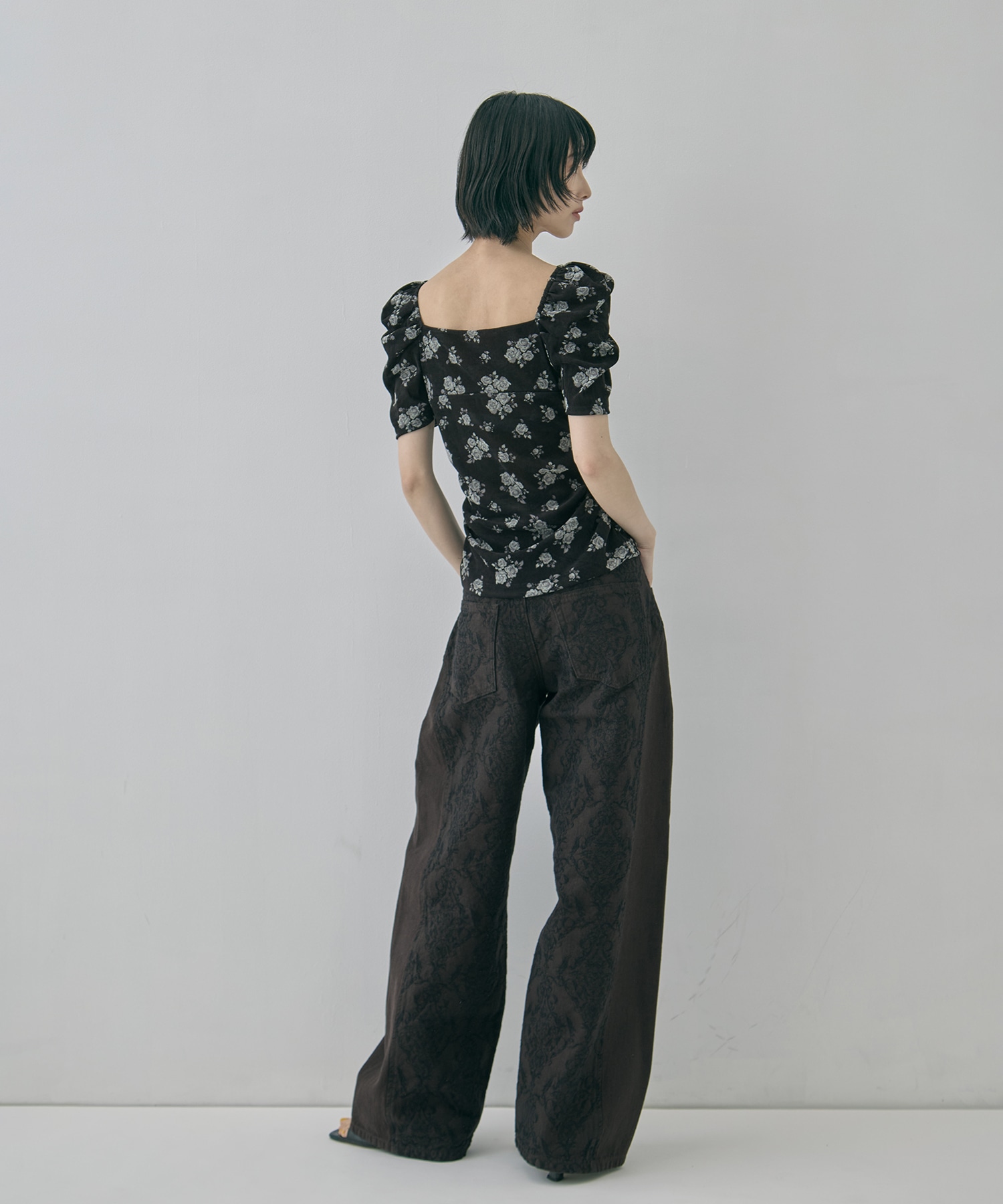 別注 VELOUR ROSE TEE FETICO