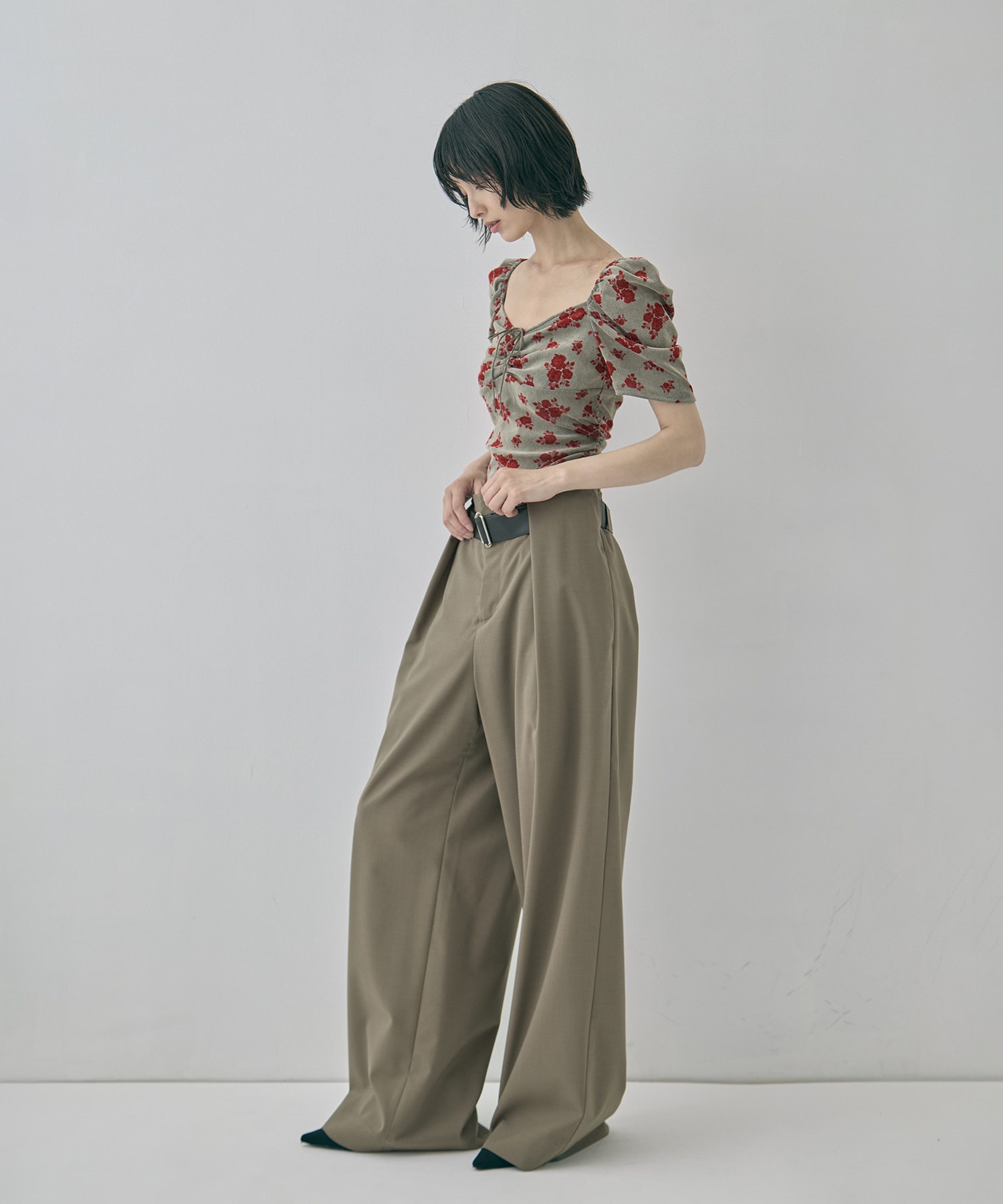 別注 VELOUR ROSE TEE FETICO