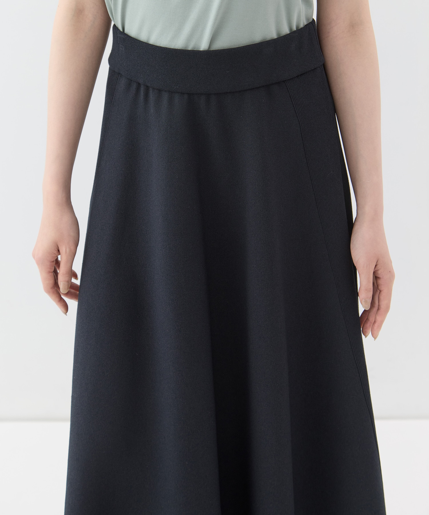 別注knit long flare skirt WRAPINKNOT