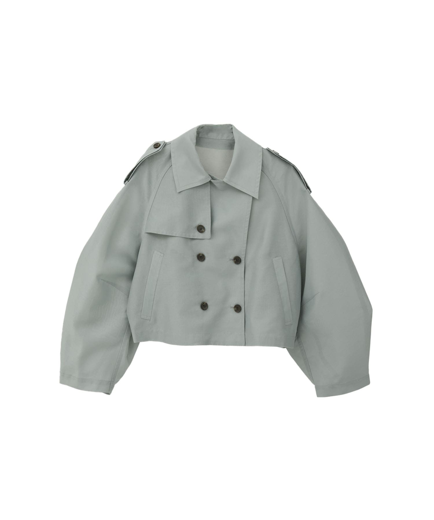 SHEER SHORT TRENCH JACKET CLANE