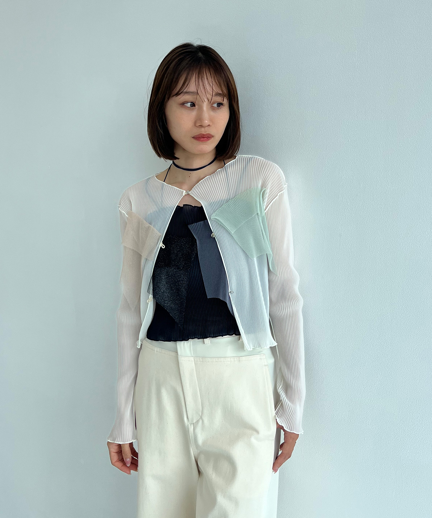 別注 シアーラメカーディガン(FREE IVORY): kotohayokozawa: WOMENS