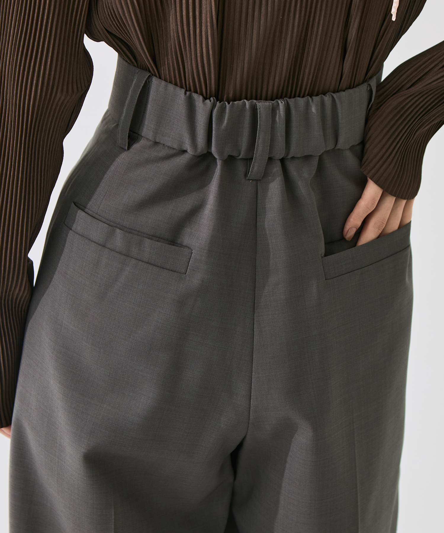 Sheer Double Tucked Trousers STUDIOUS