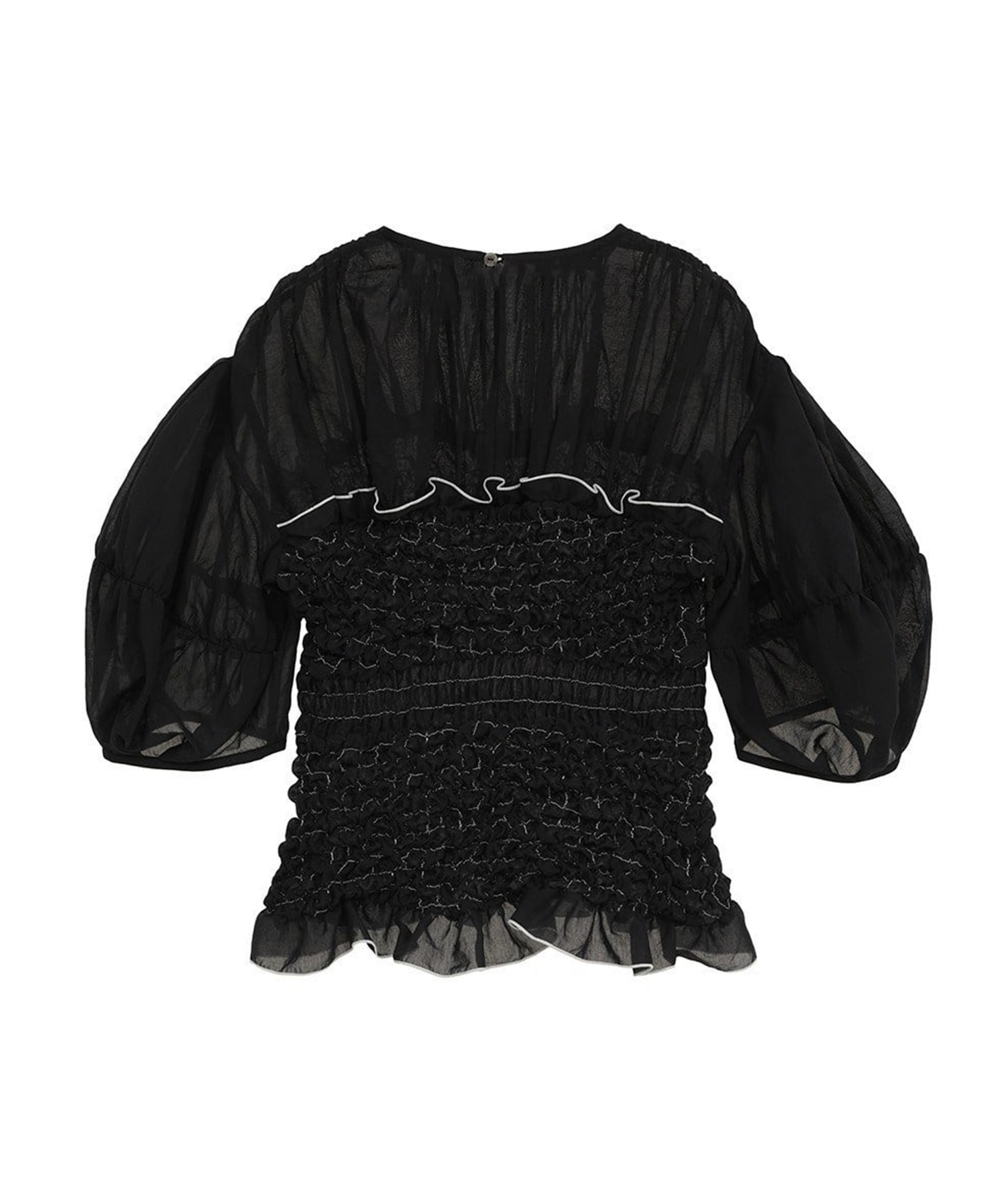 COLOR STITCHED SHIRRING TOPS CLANE