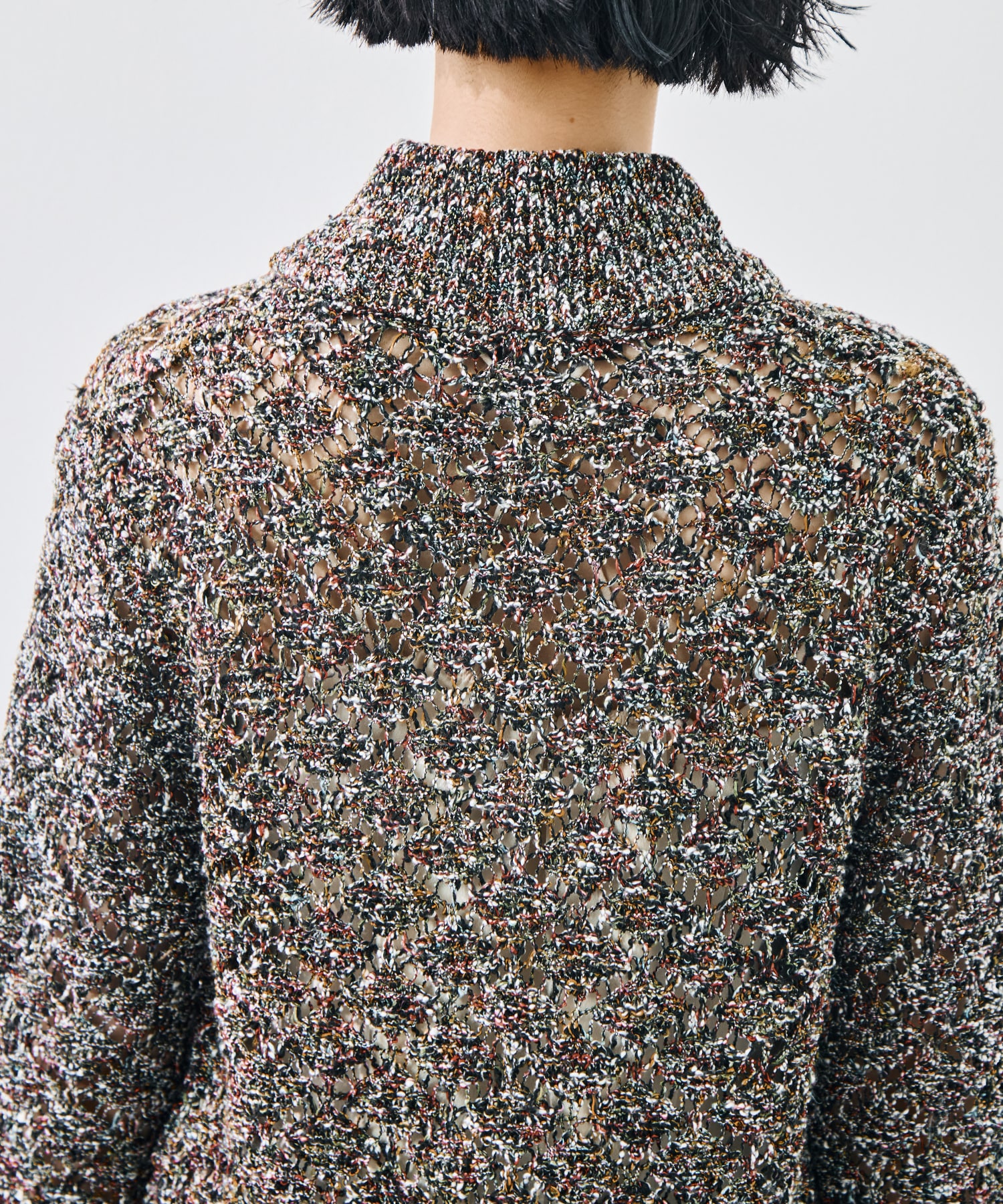 MULTI-COLORED HALF-ZIP KNIT TAAKK