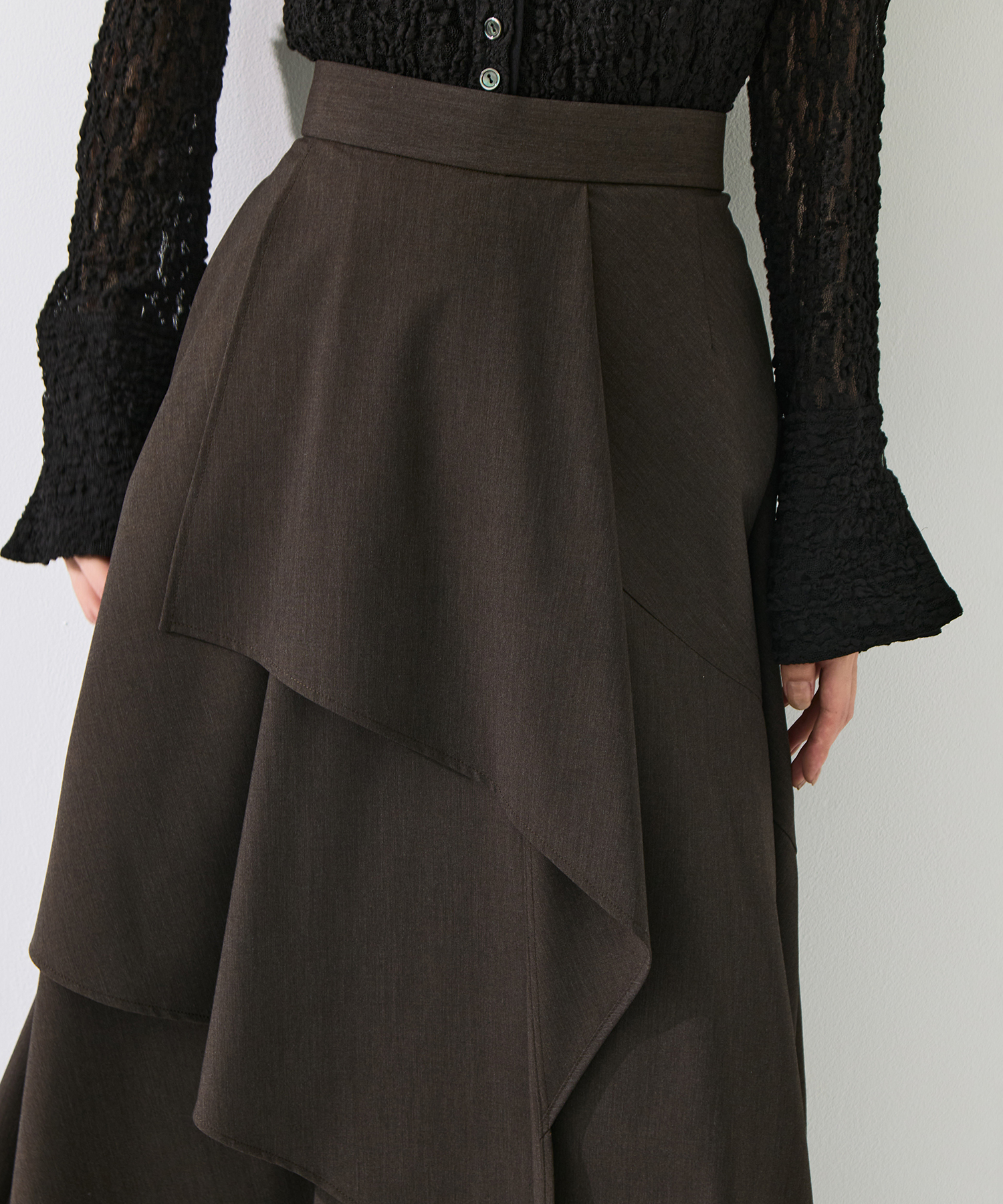 Layered Flare Skirt STUDIOUS