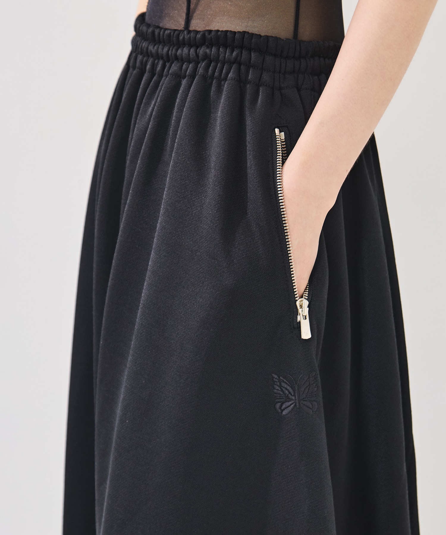 Ballon Track Skirt -Bright jersey Needles